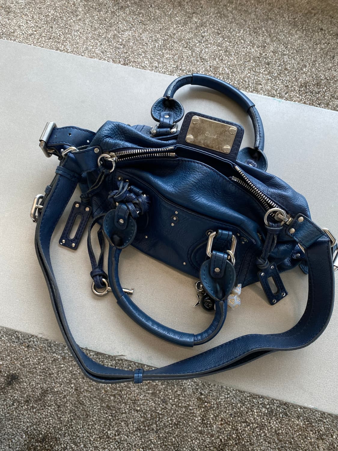 끌로에 패딩턴 Y2K 네이비 숄더백 상품이미지4