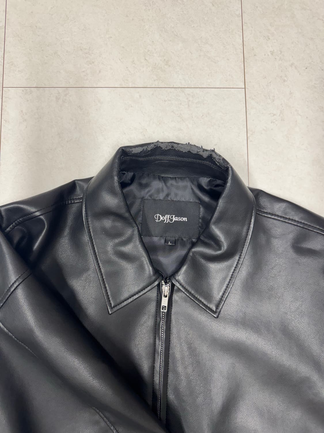 도프제이슨 가죽 자켓 L 상품이미지5