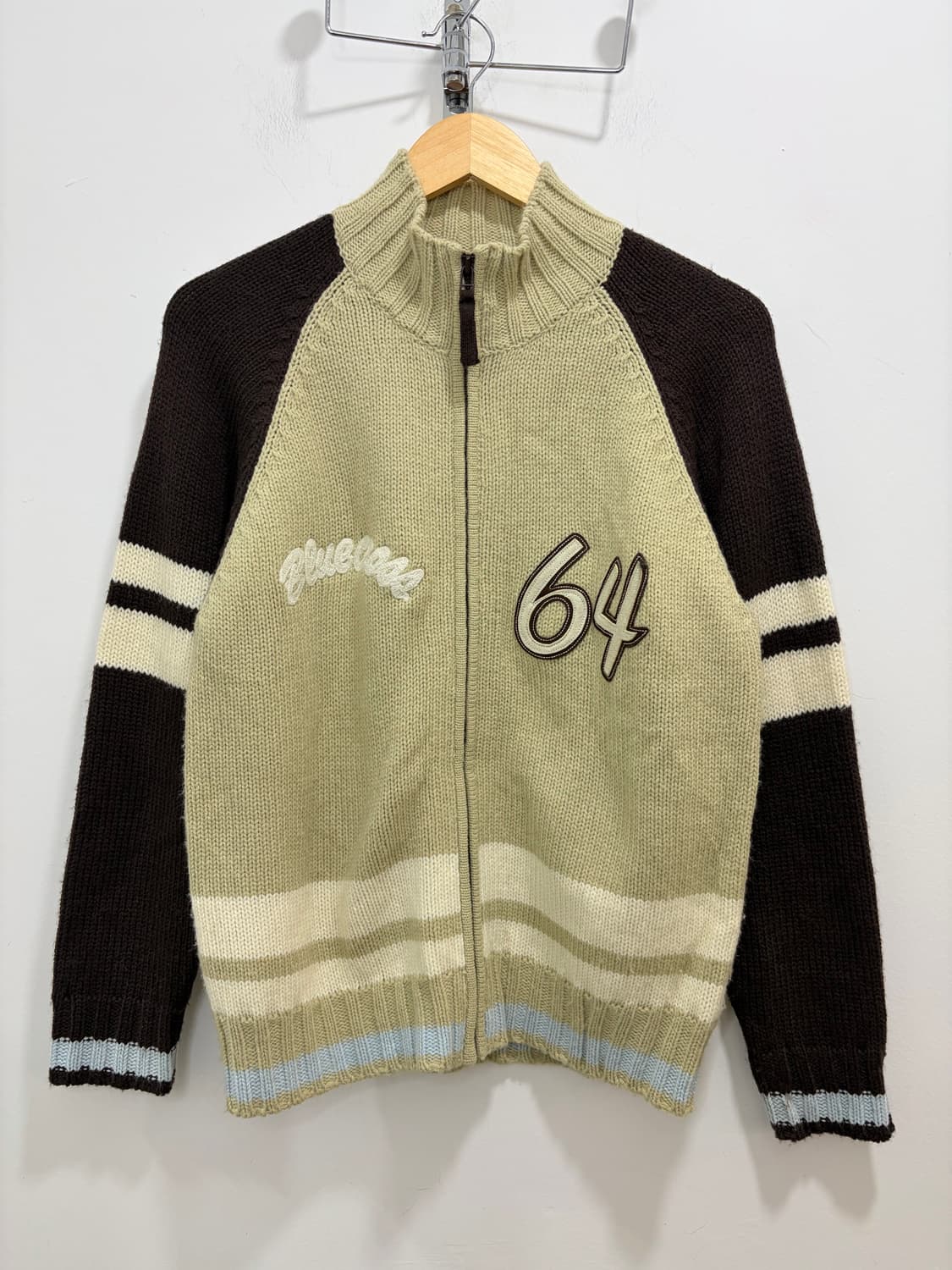 Blue Cross 해골 스컬 니트 자켓 상품이미지5