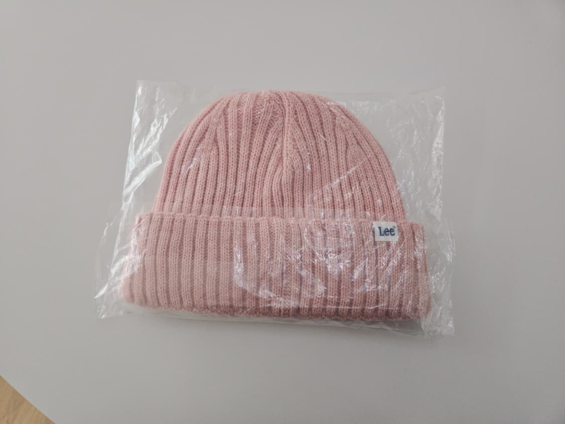 [새상품] Lee 리 니트 숏 비니 핑크 상품이미지2