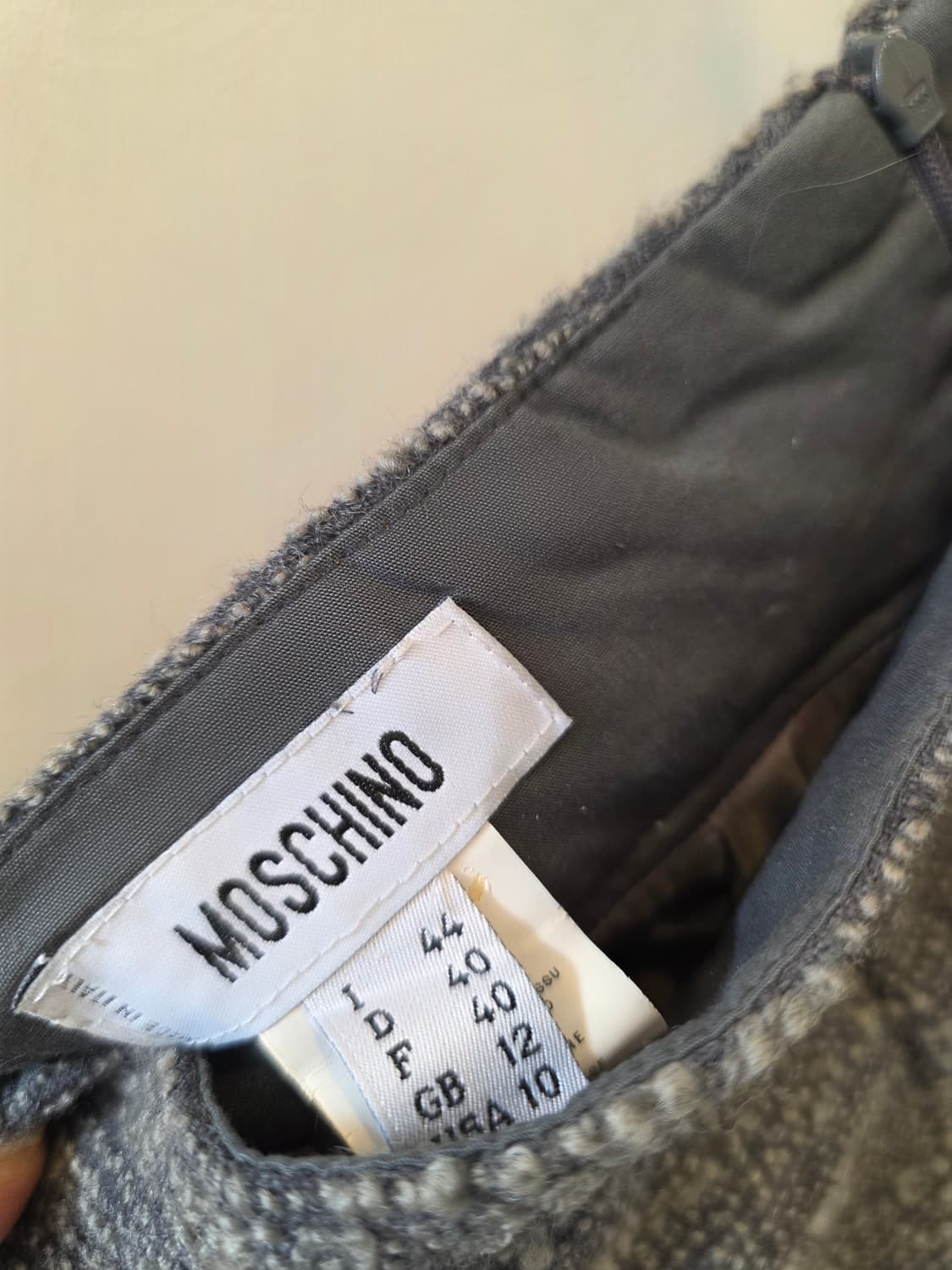 모스키노 트위드 버진울스커트44 상품이미지6