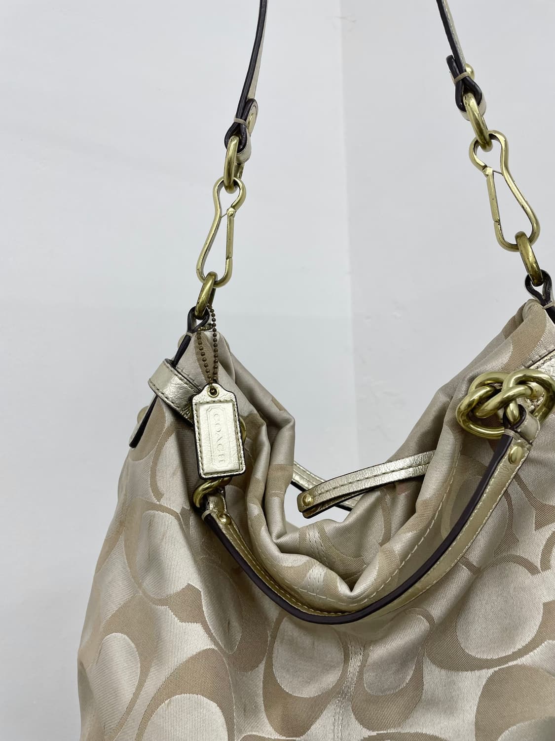 코치 자카드 2way 체인 호보백 상품이미지7