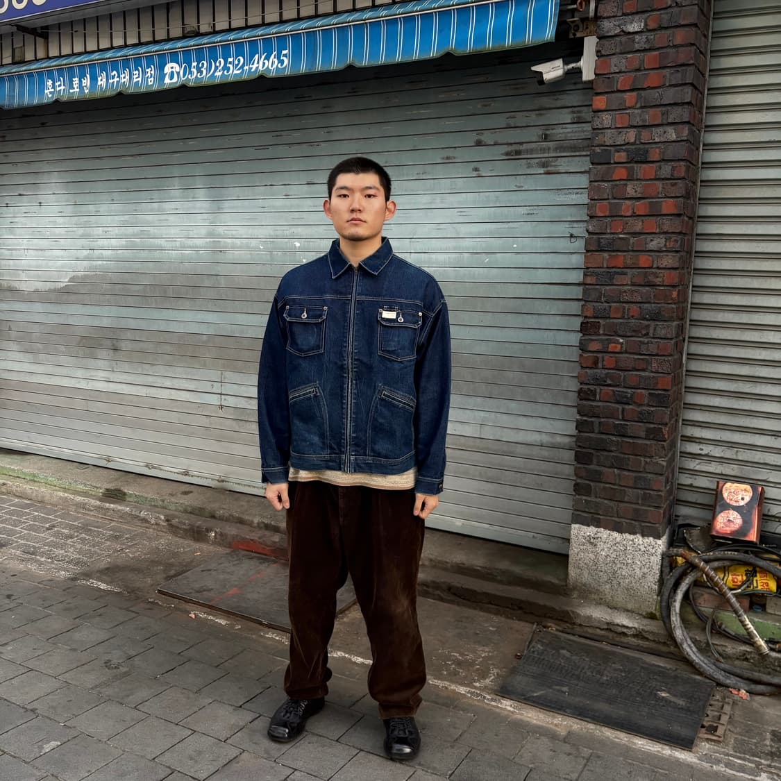 로카웨어 데님 집업 자켓 상품이미지1