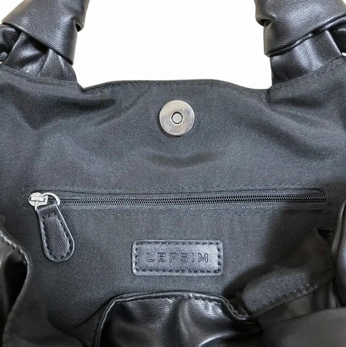 LEPSIM 가죽 무스비 토트백 재패니스 브랜드 꼼데 스타일 상품이미지6