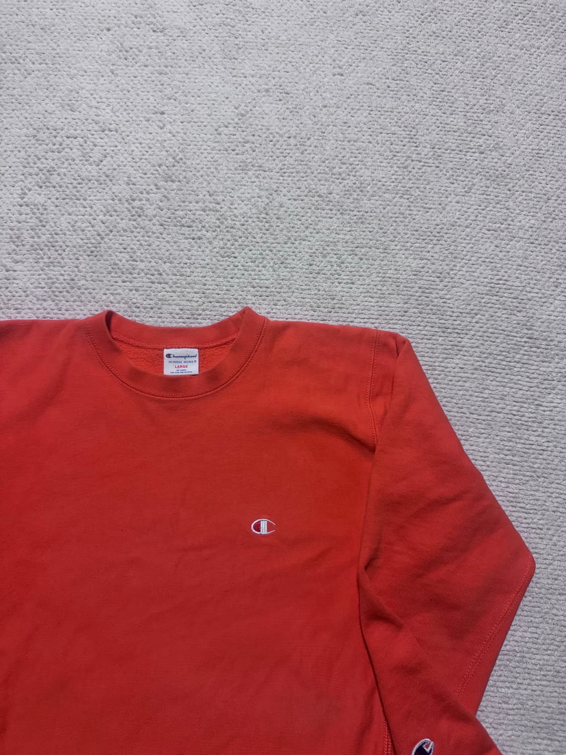 챔피언 리버스위브 오렌지 스웻셔츠 L 상품이미지2