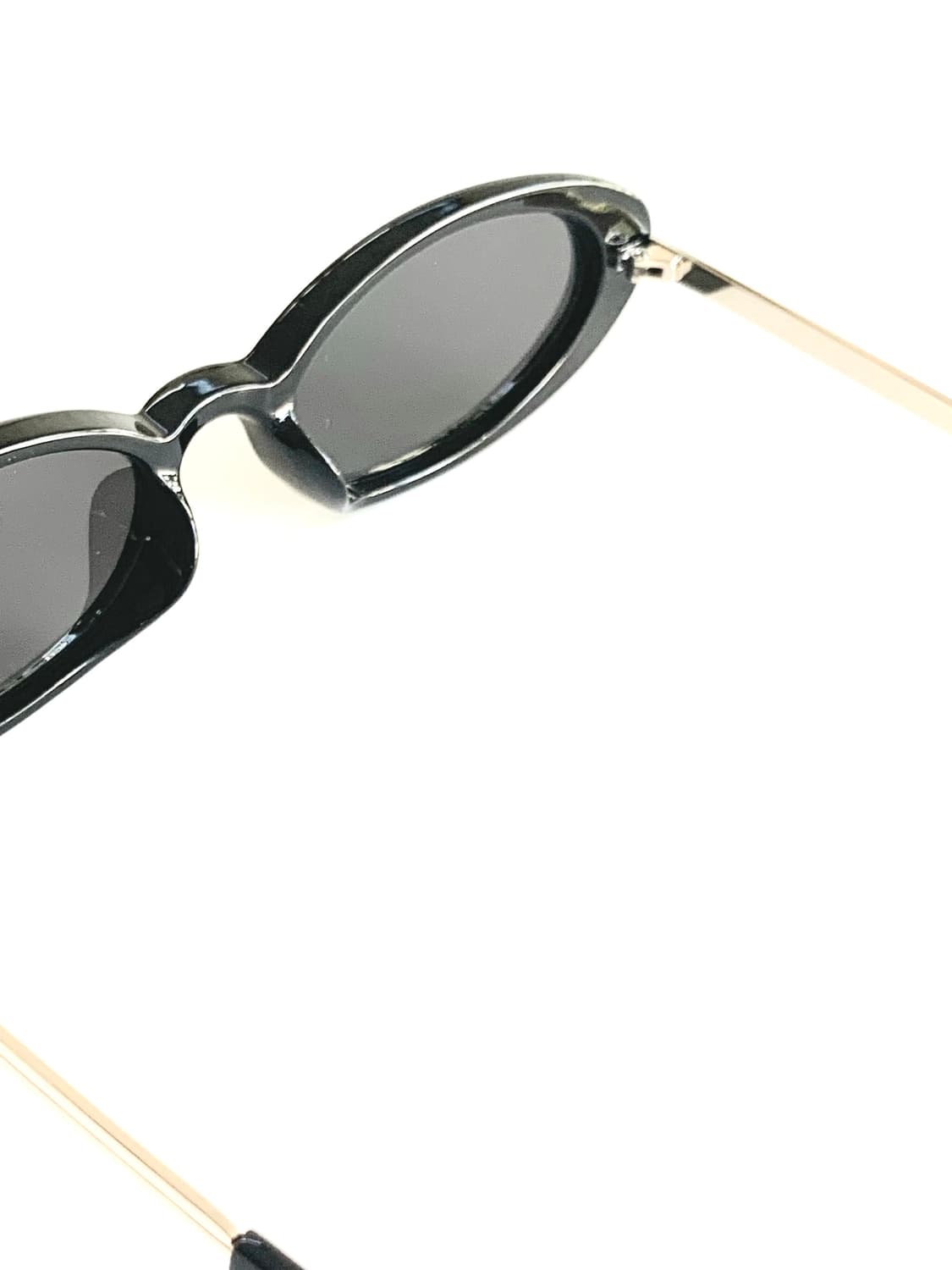 레트로 긱시크 오벌 블랙Y2K 선글라스 상품이미지4