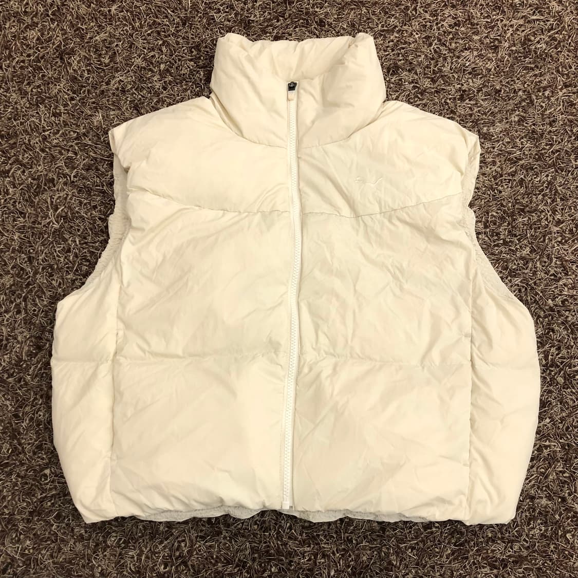 푸마 덕다운 아이보리 패딩 조끼 베스트 상품이미지1