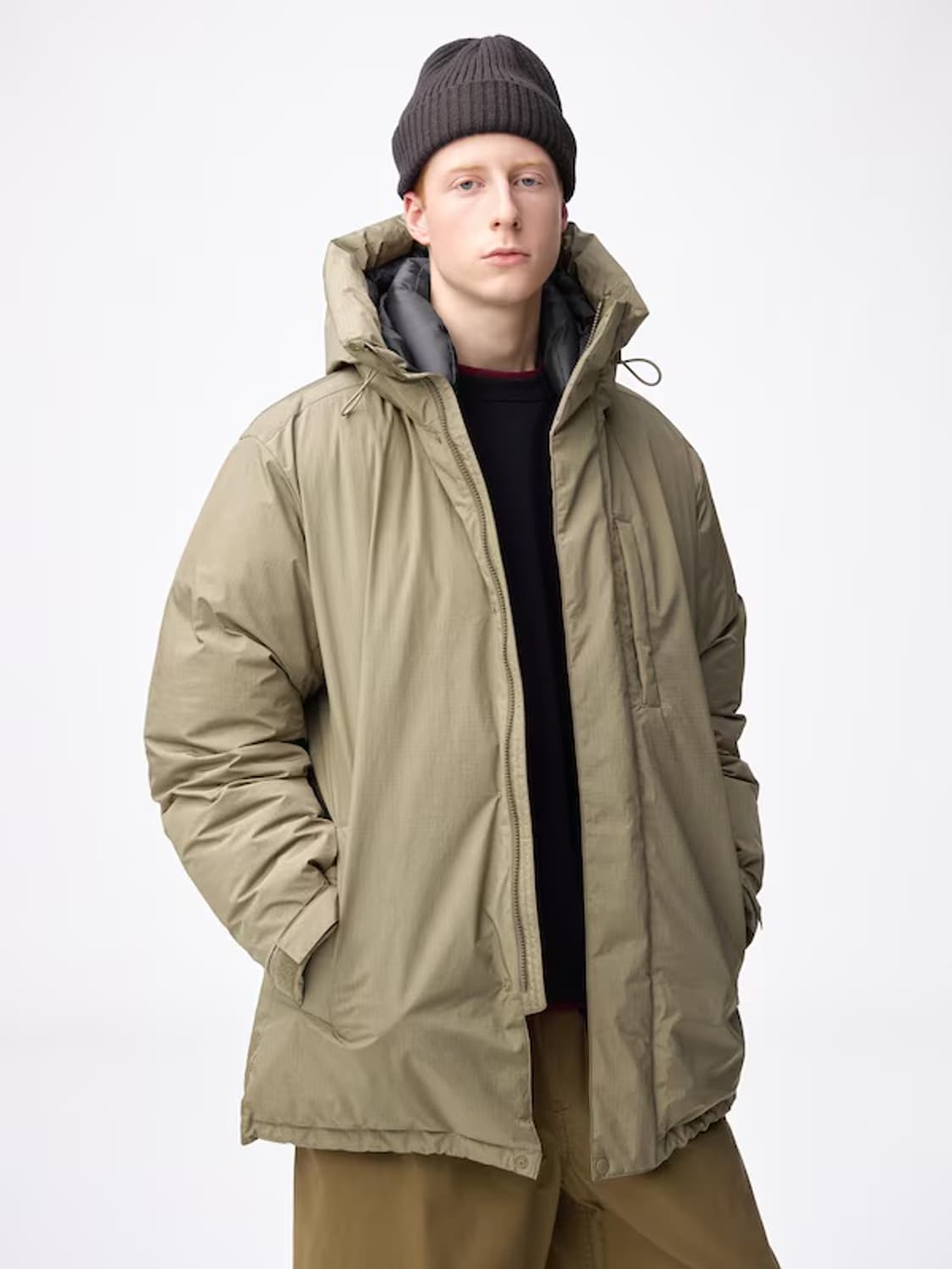 GU 웜 패딩 코트 N3B 스타일 라지사이즈 상품이미지3