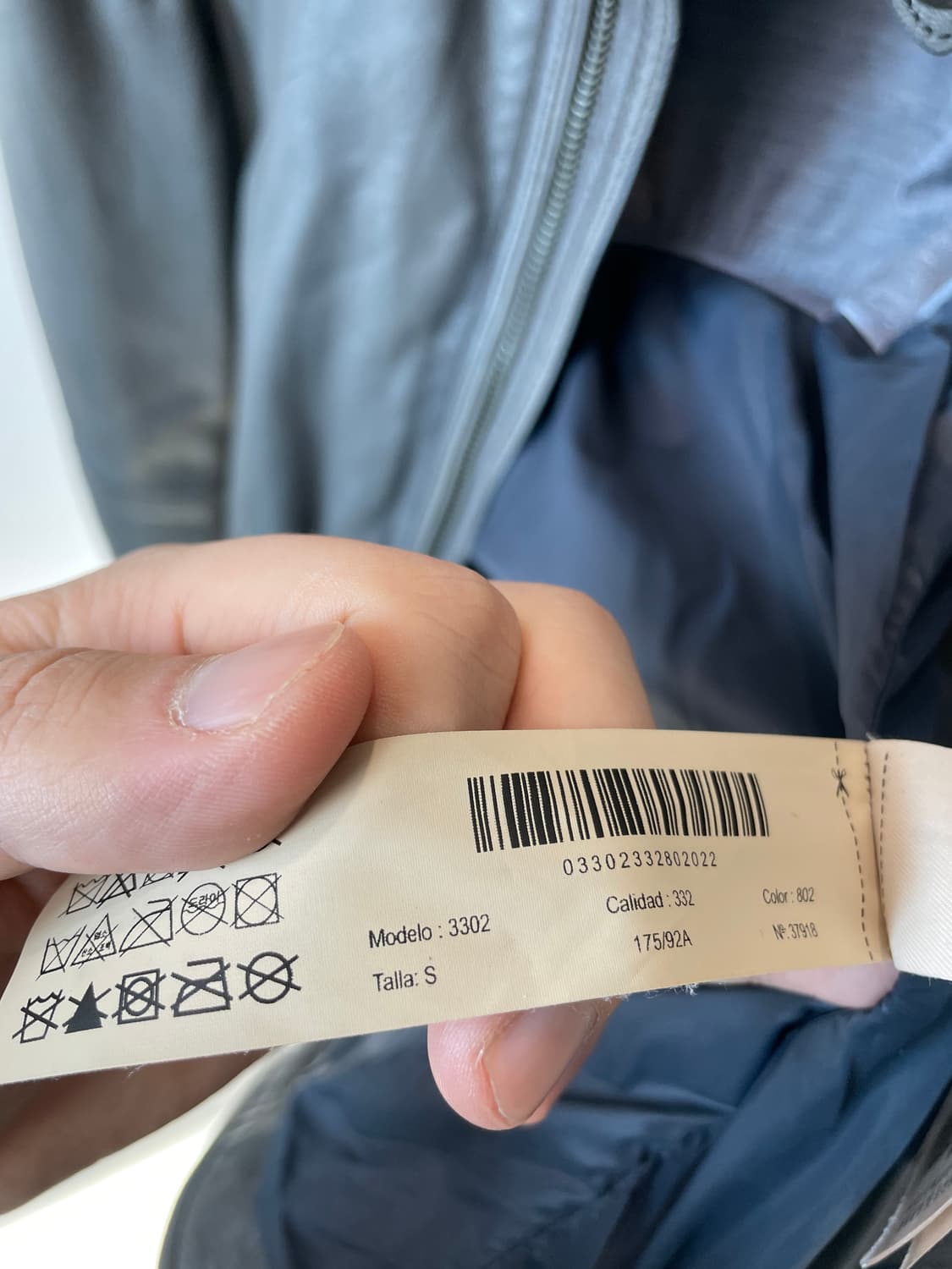 (S) 마시모 두띠 싱글 라이더 워싱 그레이 양가죽 자켓 상품이미지6