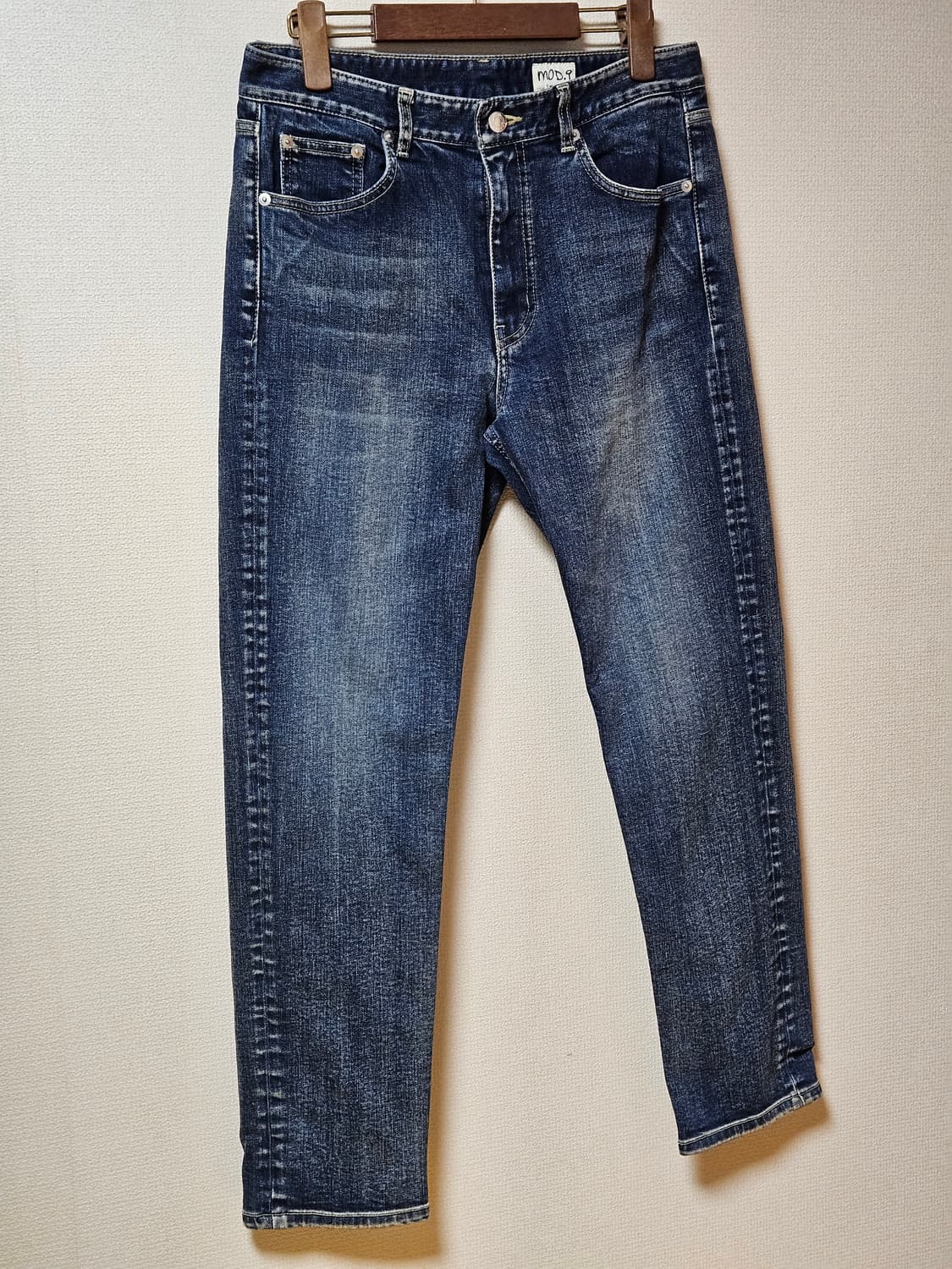 모드나인 펑크타운 슬림 스트레이트 진 청바지 상품이미지1