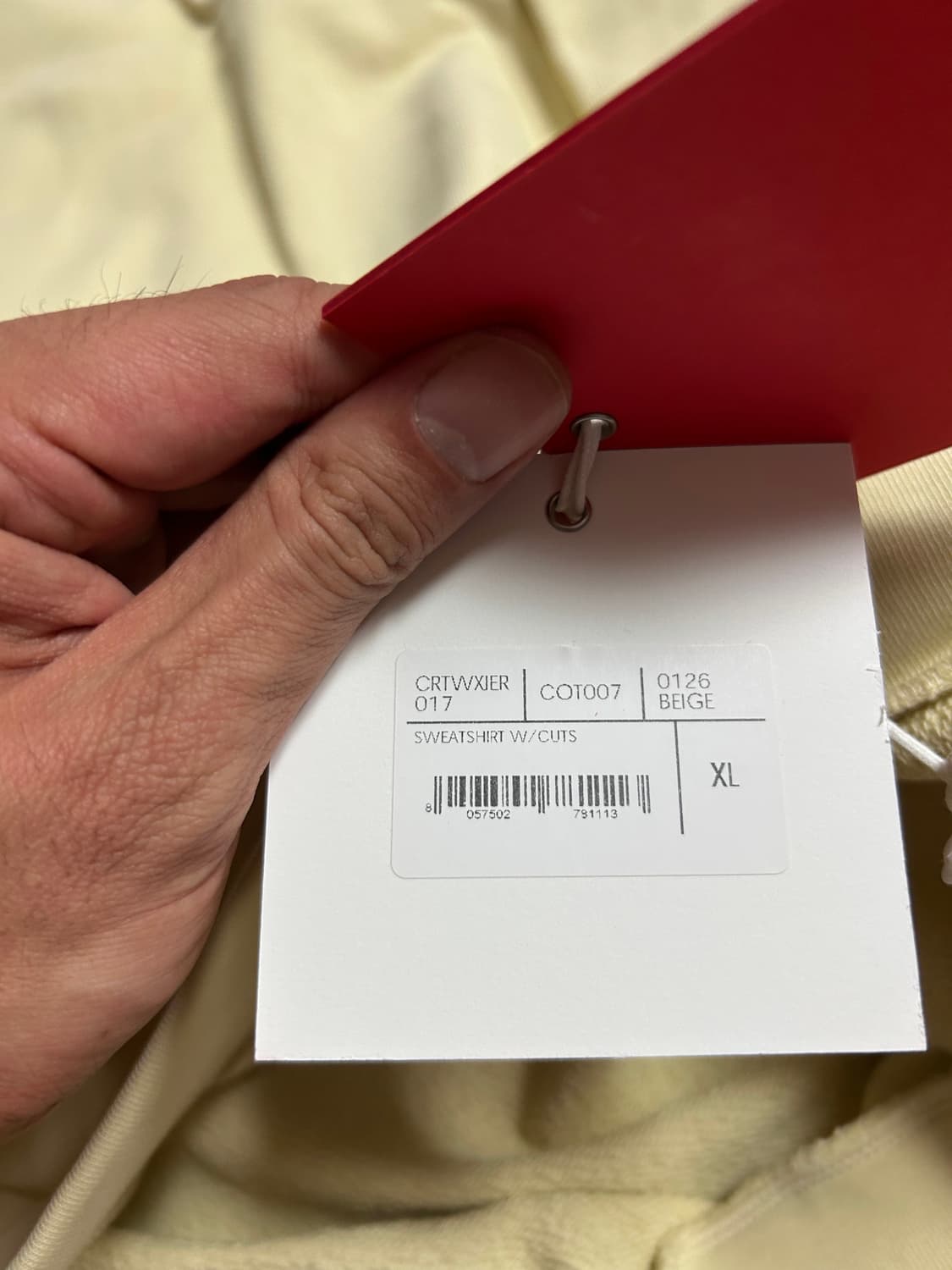 써네이 페널 로고 맨투맨 XL 상품이미지5