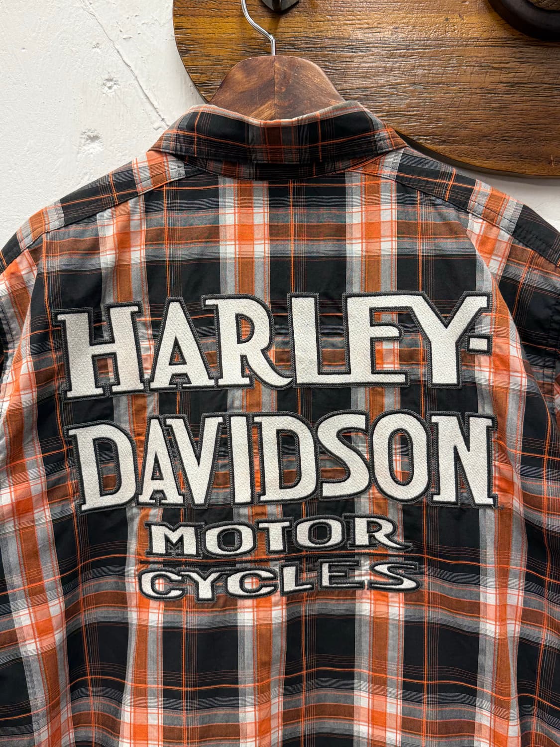 Harley-Davidson Plaid Short Sleeve Shirt 상품이미지2