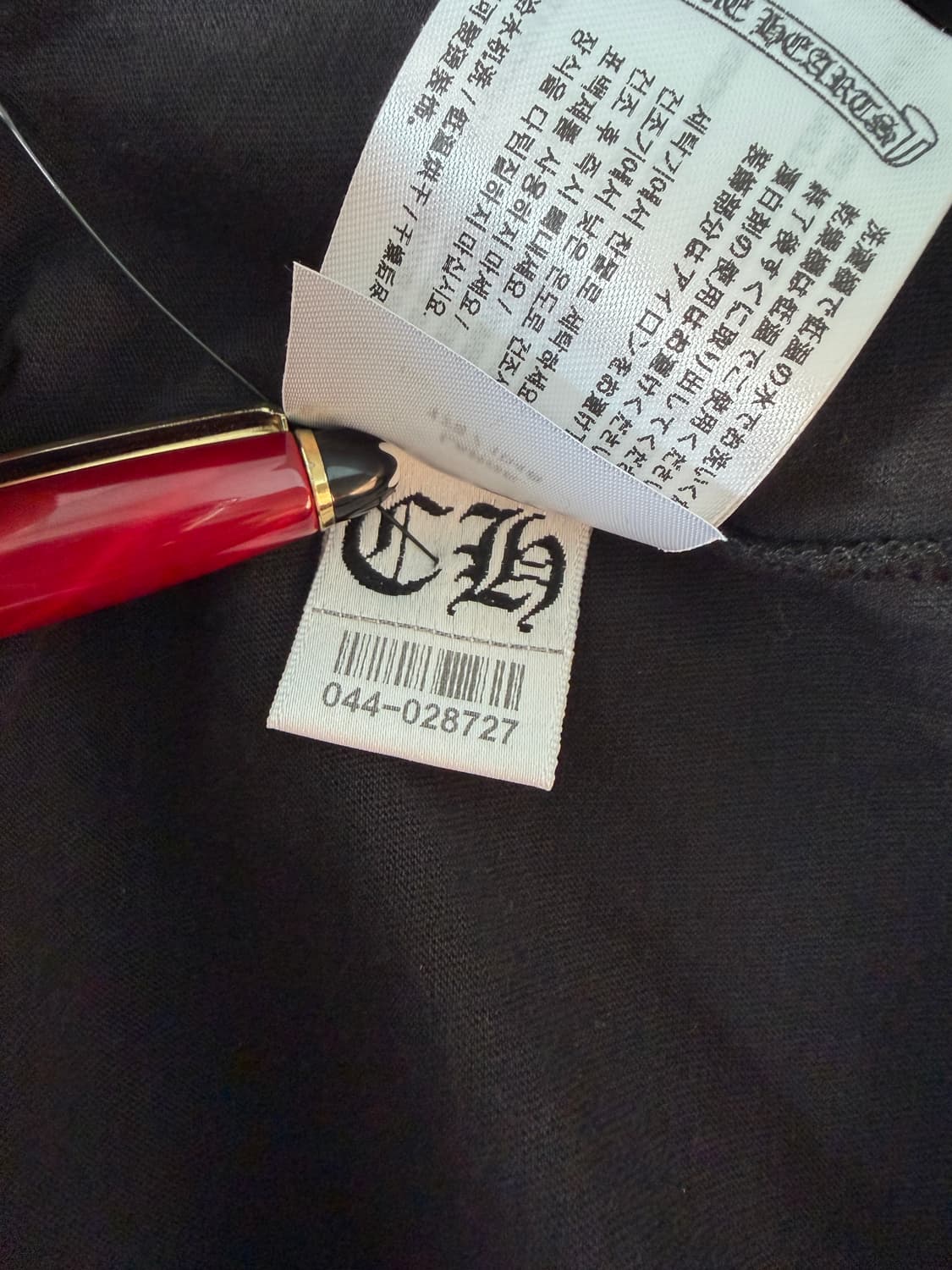 새상품 신형 크롬하츠 스크롤라벨 롱슬리브 L 상품이미지10