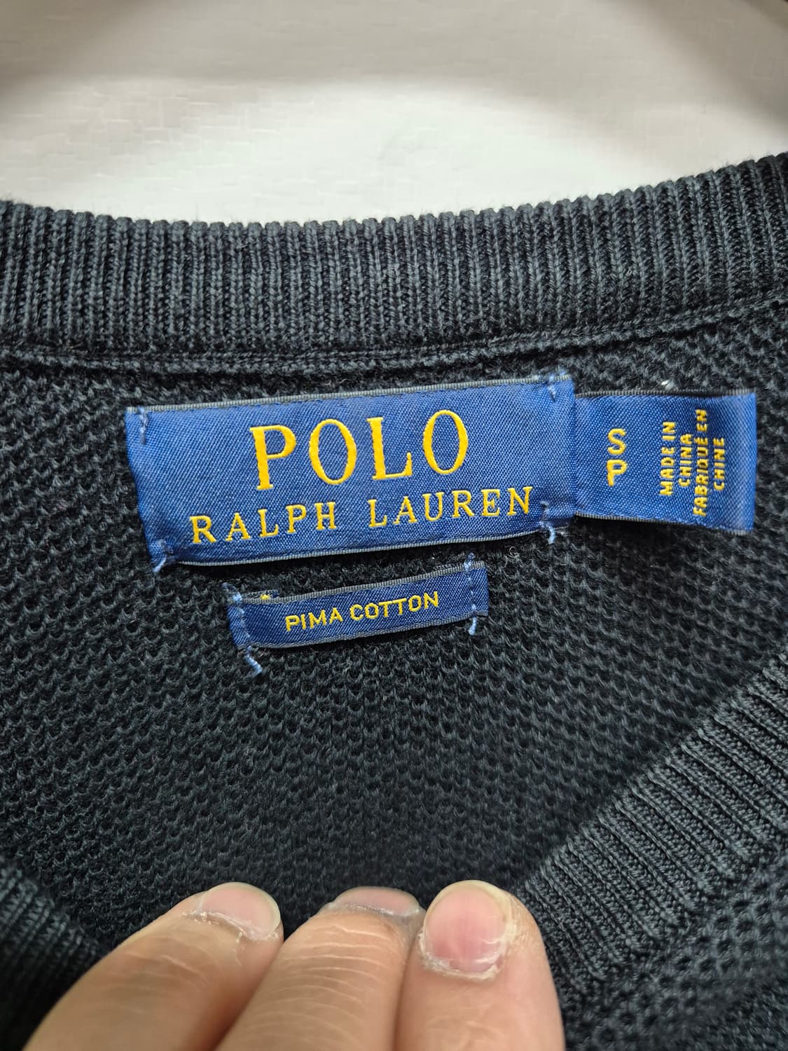 폴로 니트 블랙 상품이미지2