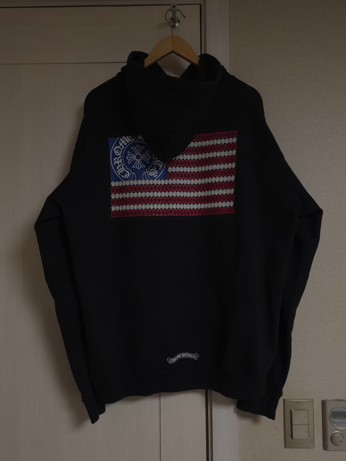 [XL] 크롬하츠 성조기 아메리칸 플래그 대거 후드 블랙 상품이미지3