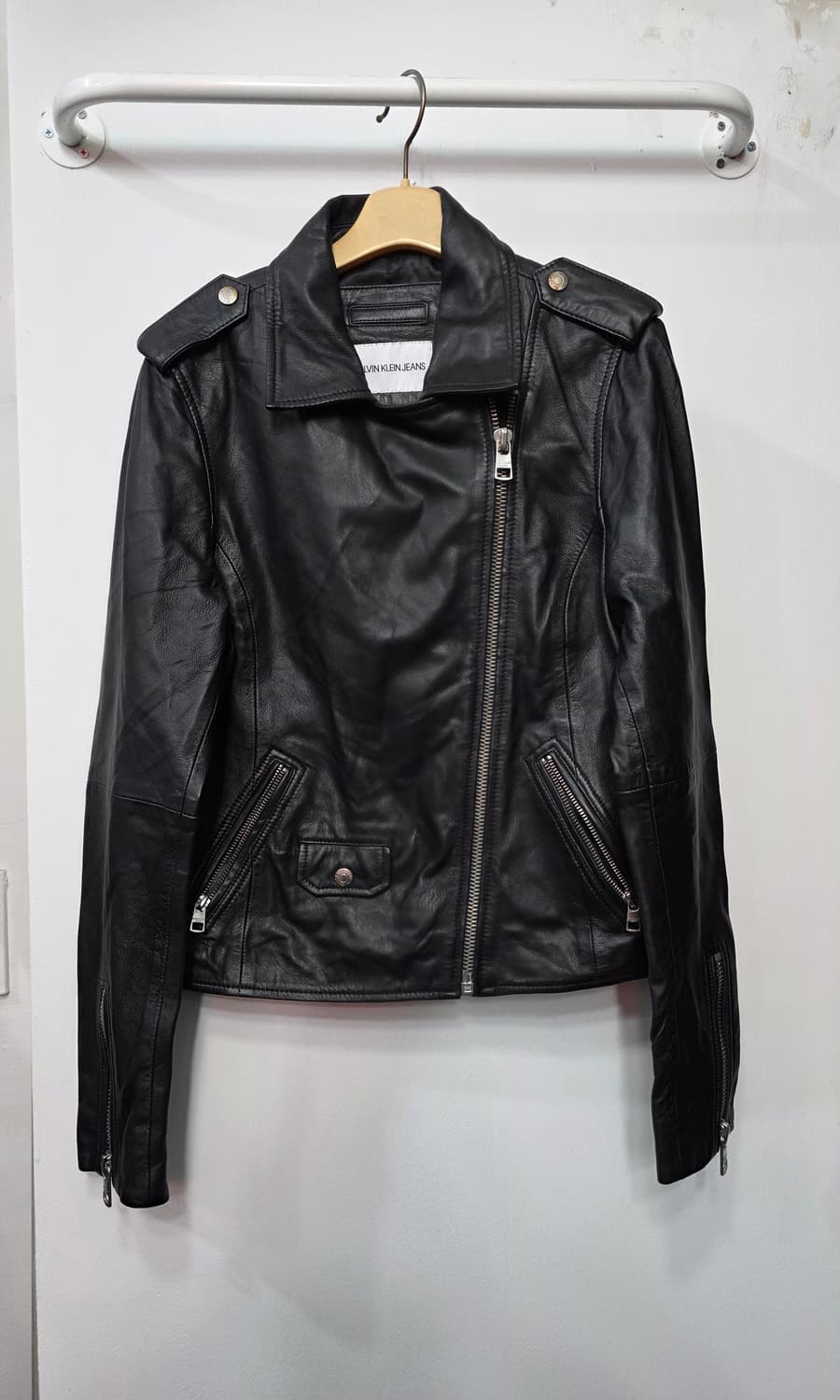 캘빈클라인 진 여성 가죽 라이더 자켓 상품이미지1