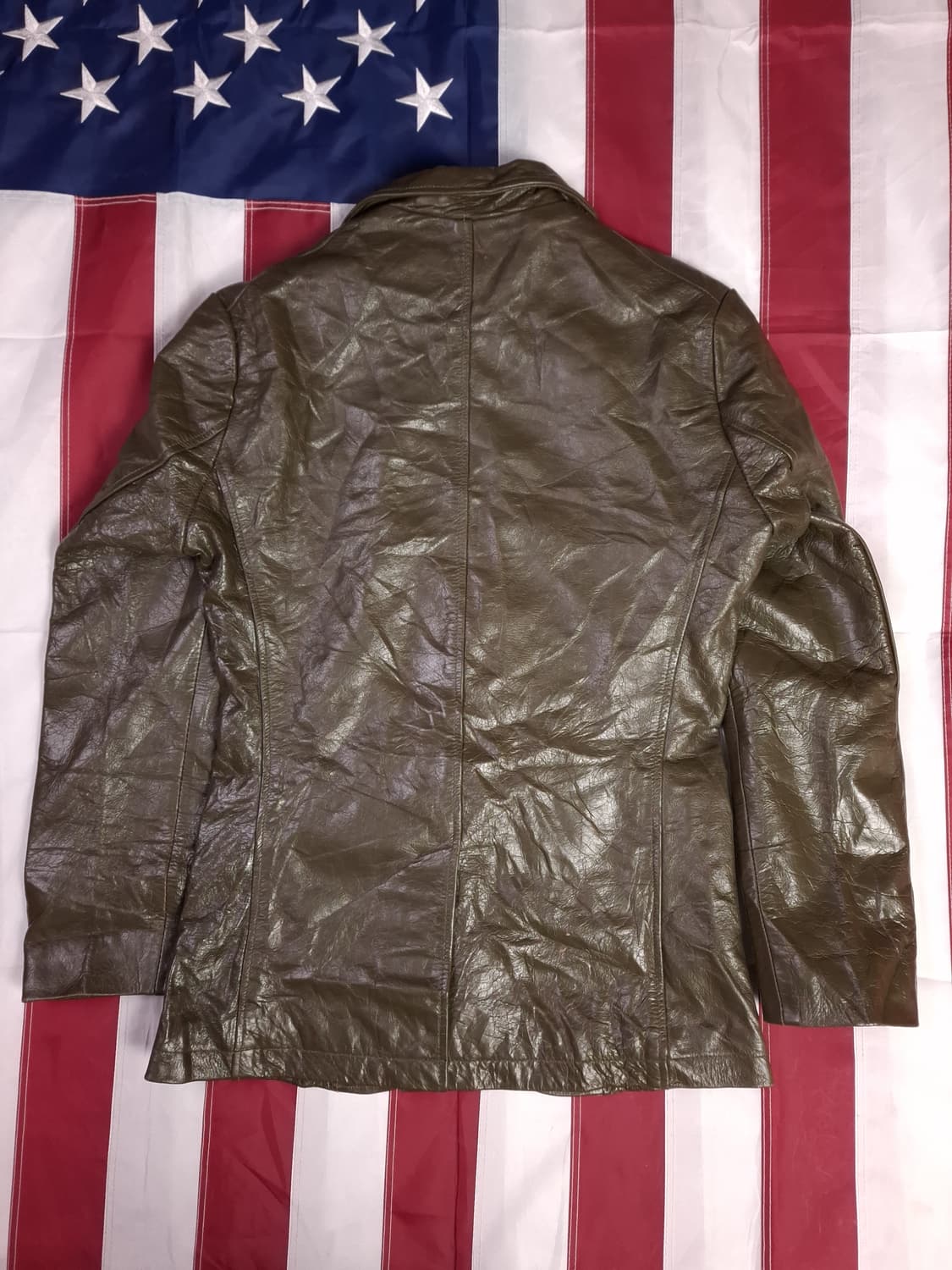 오리지날 90's 일본판 HORN WORKS 리얼레더 블레이져 상품이미지8