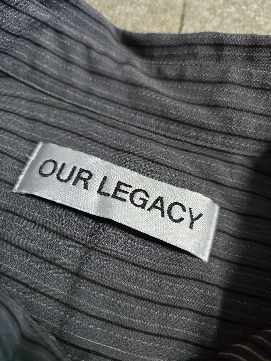 OUR LEGACY BEYOND 스트라이프 셔츠 48 아워레가시 새제품 상품이미지3