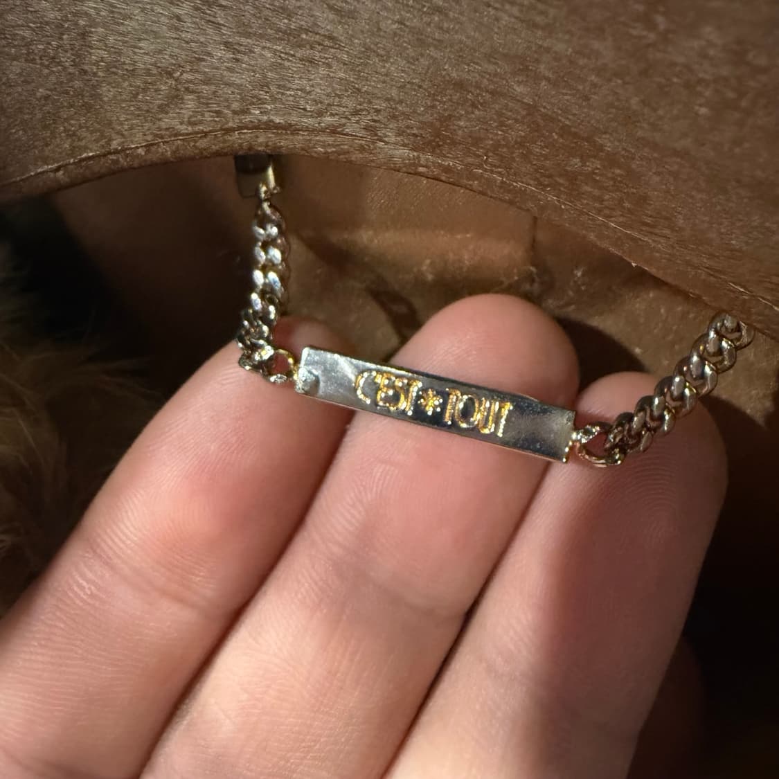 쎄뚜 퍼 봄버자켓 가죽시보리 디테일 브라운 상품이미지7