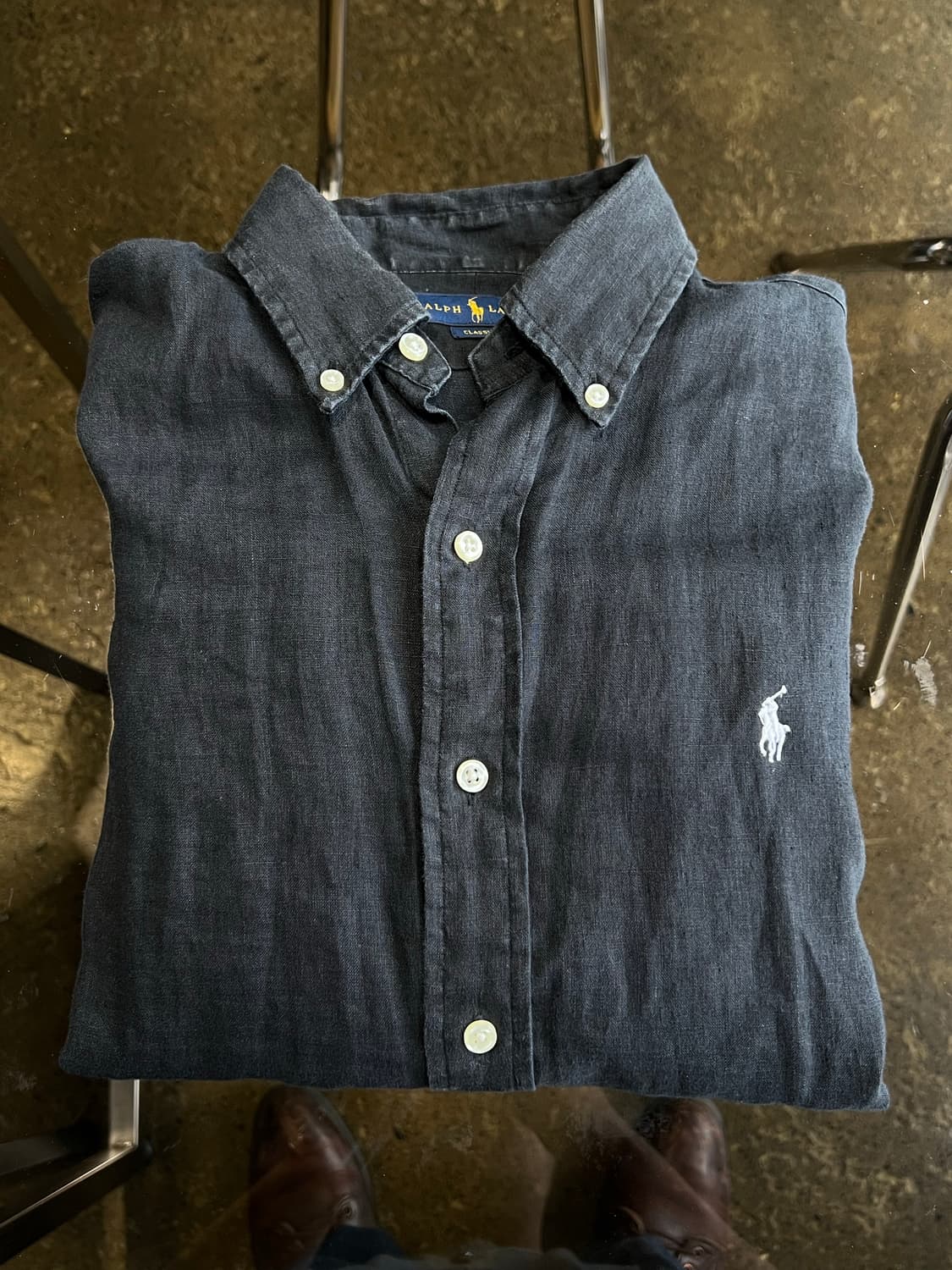 폴로) 린넨 셔츠 남성 s 상품이미지3