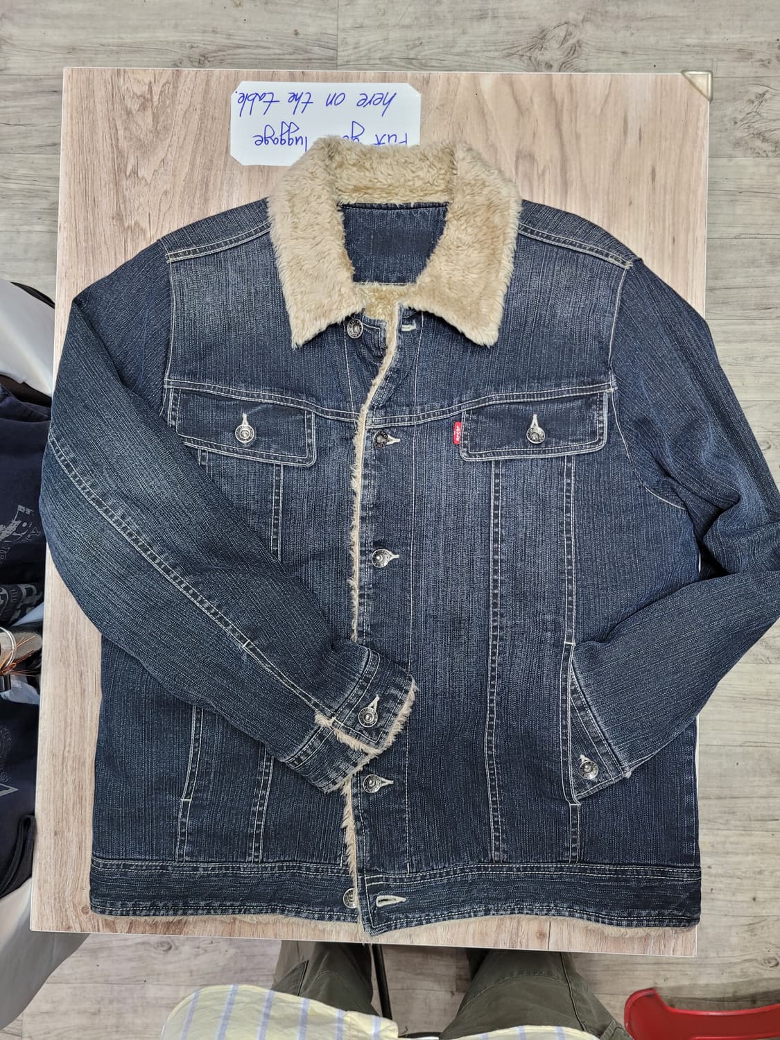 Levis 리바이스 후리스 안감 데님 자켓 청자켓 상품이미지1