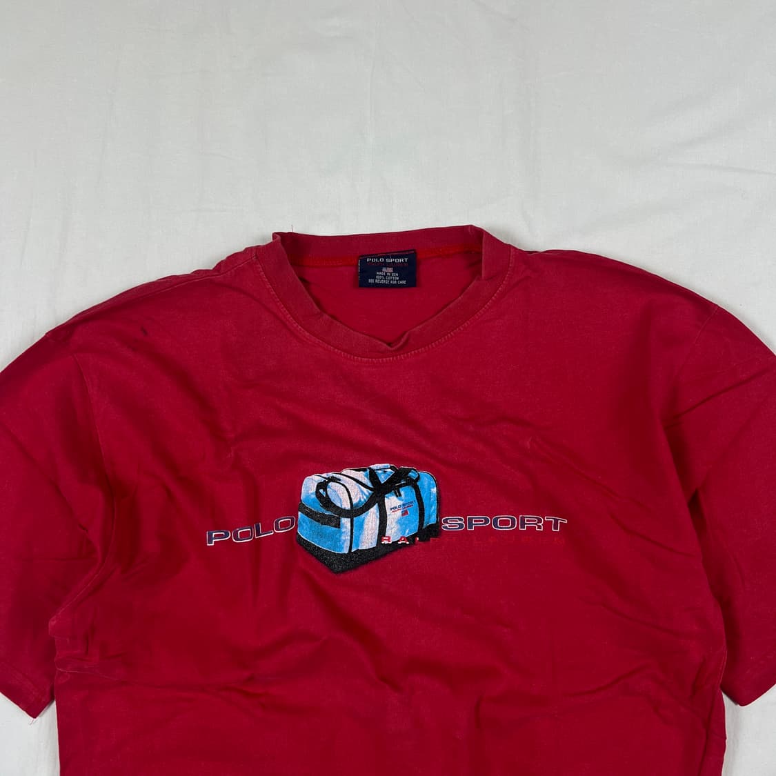 90‘s 폴로스포츠 polo sport 스펠아웃 더블백 반팔티 상품이미지2