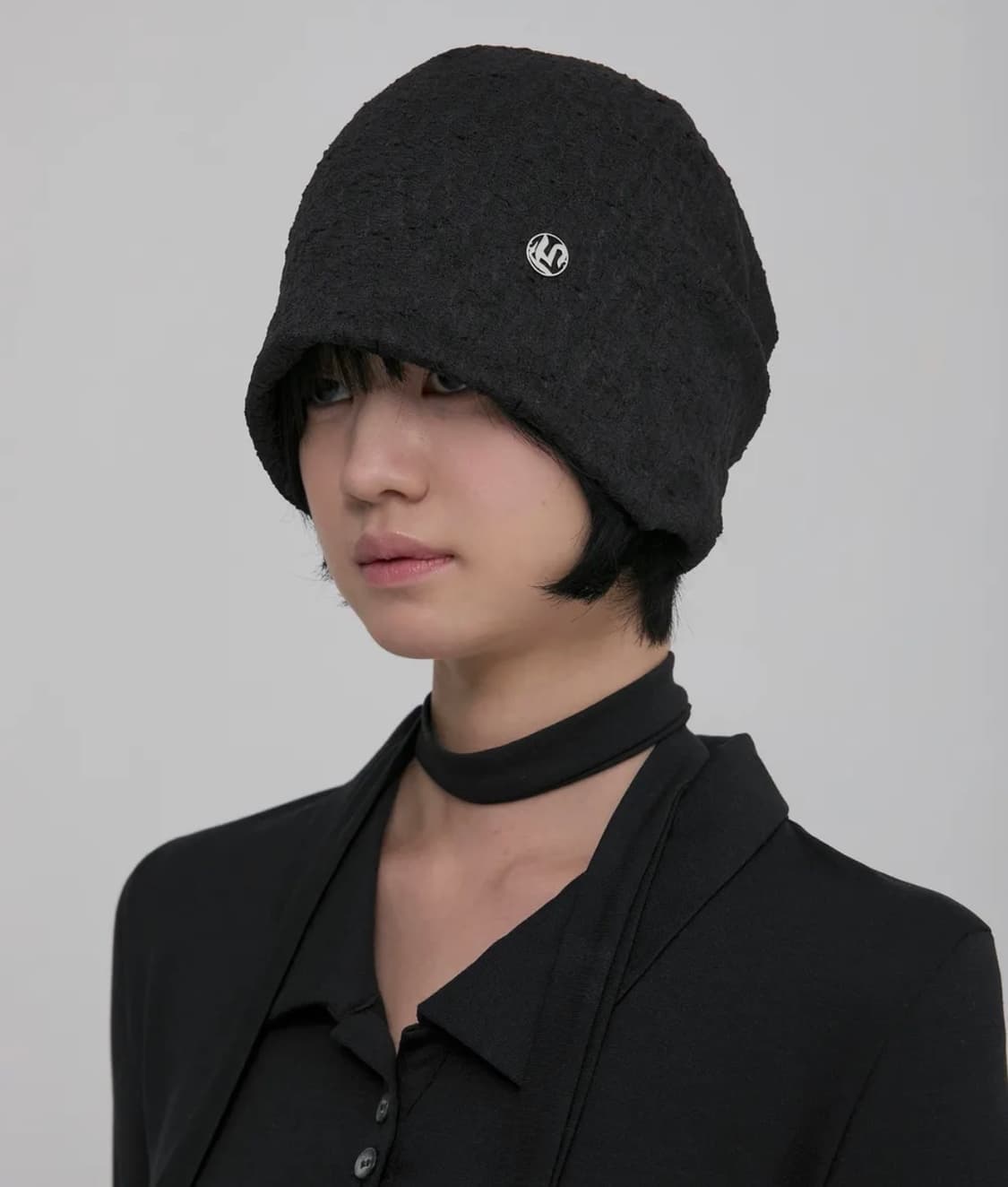 플레어업 Shirring Beanie 셔링 비니 블랙 상품이미지1