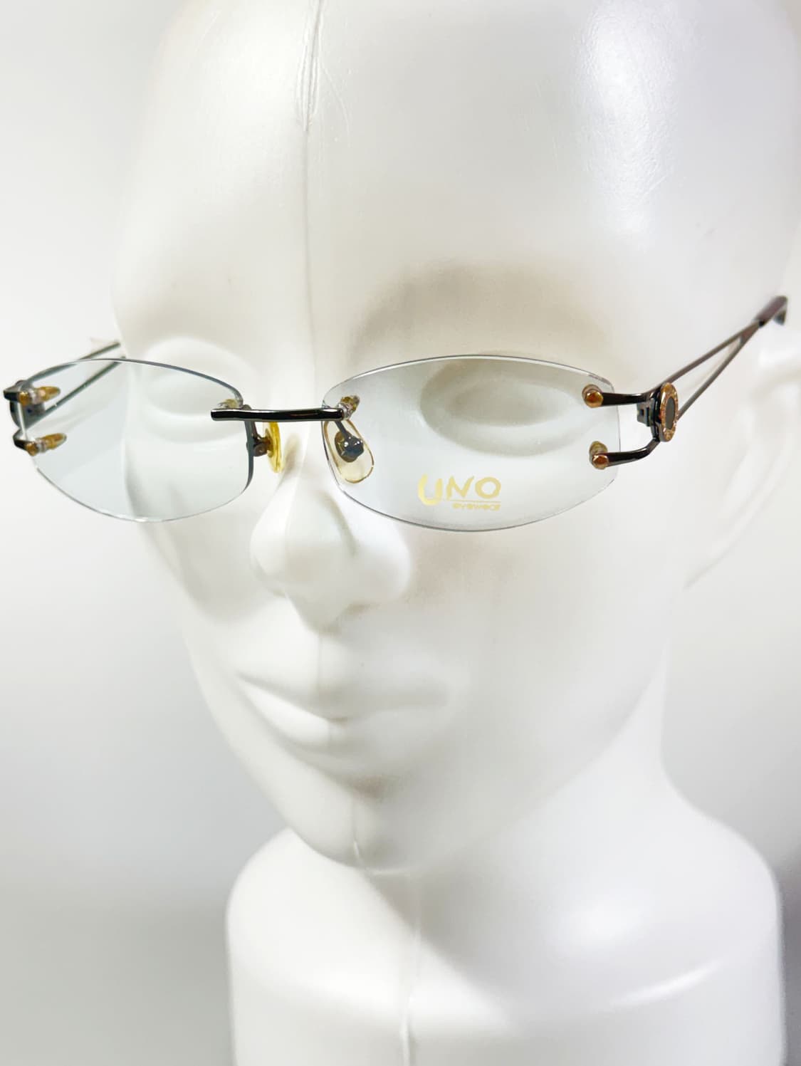 UNO Eyewear 무테 오벌 메탈 프레임 빈티지 안경 상품이미지8