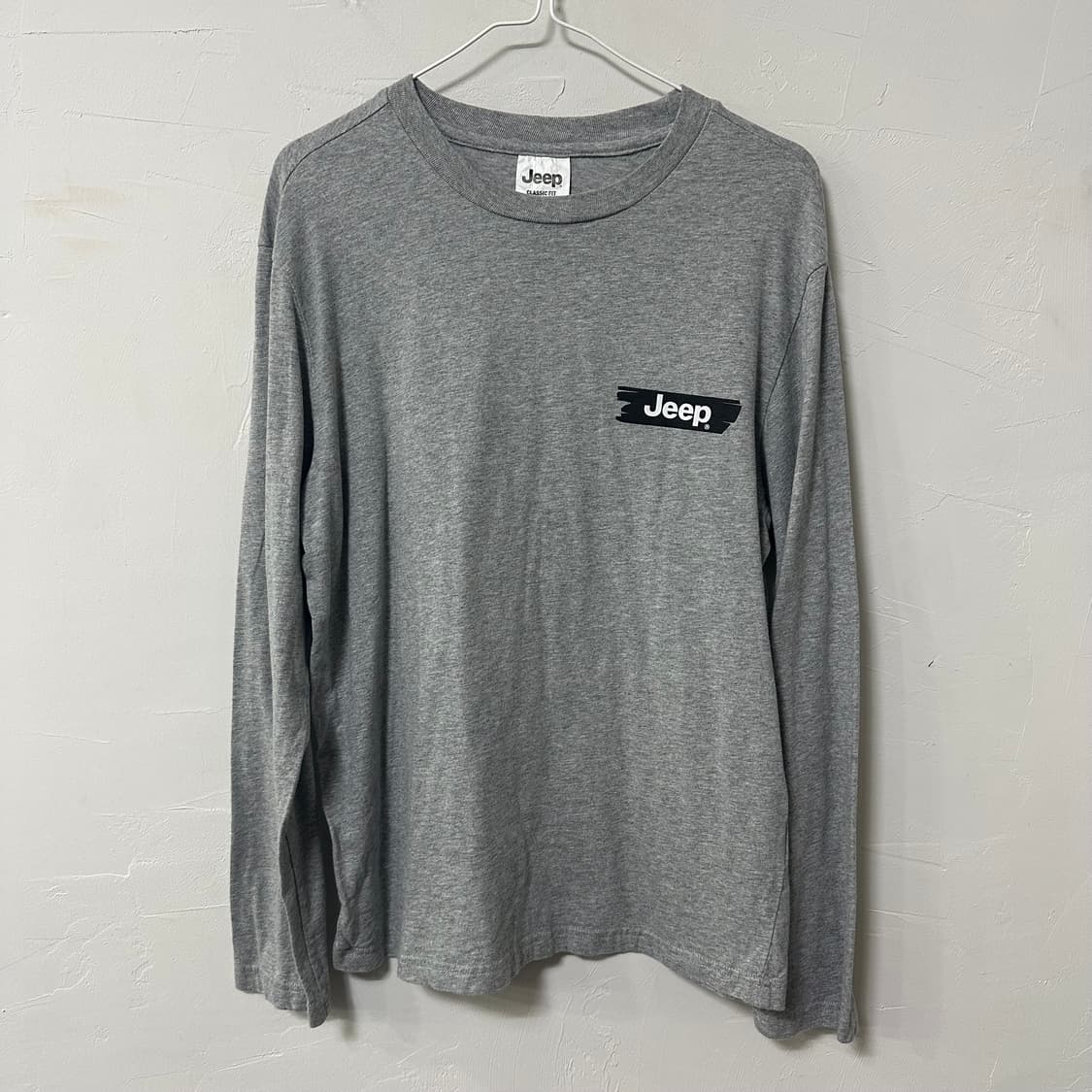 (95) Jeep 지프 회색 긴팔 티셔츠 롱슬리브 상품이미지1