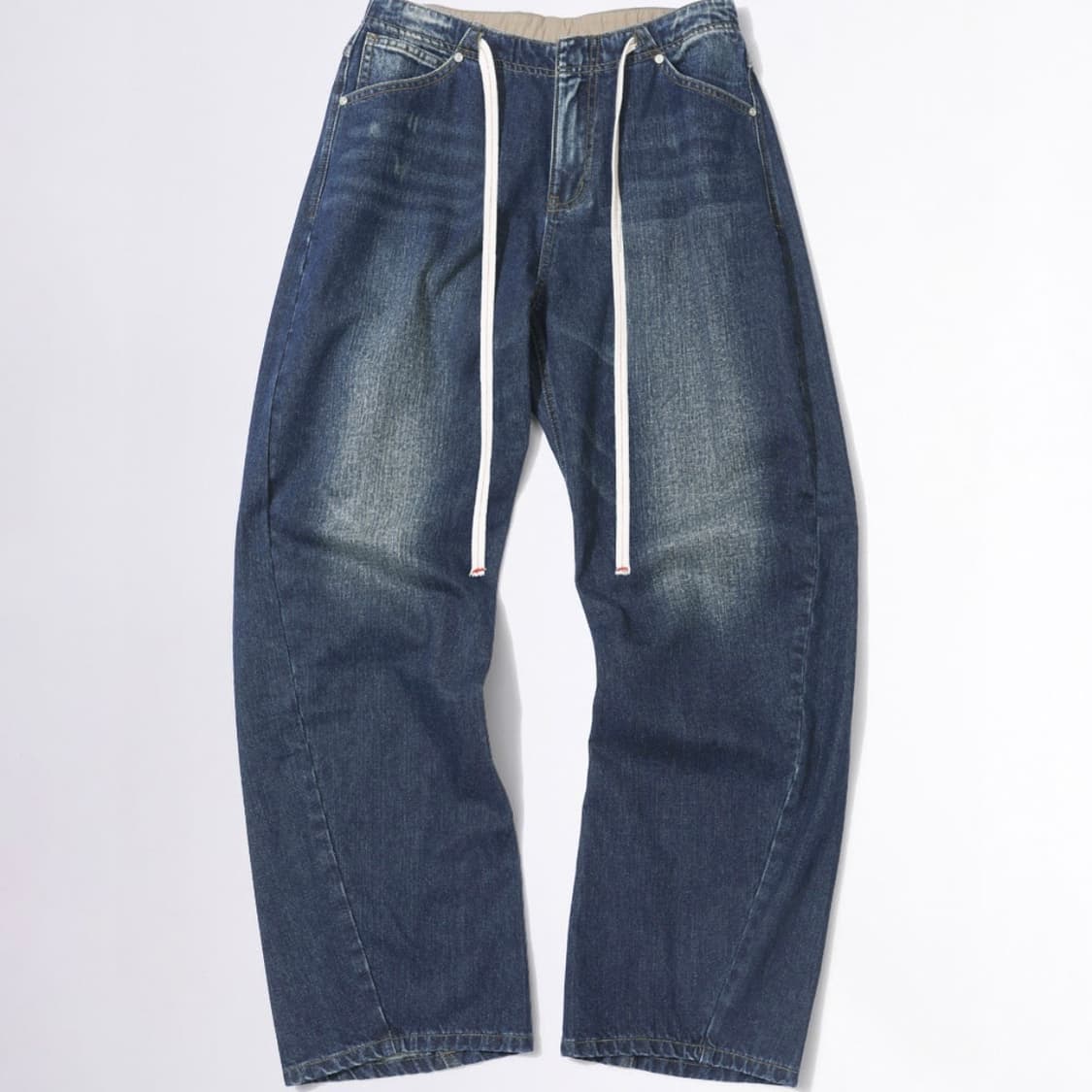 스컬프터 로우라이즈 데님 미드 블루 팬츠 바지 상품이미지3