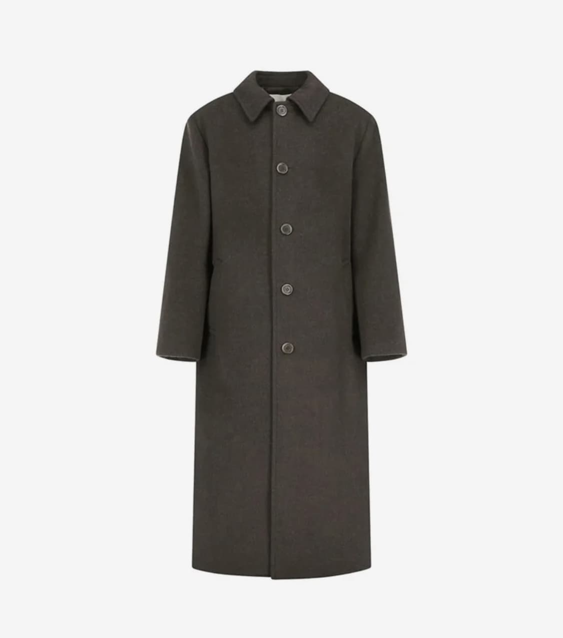 아모멘토 맨즈 싱글 브레스티드 롱코트 다크브라운 M size 상품이미지1