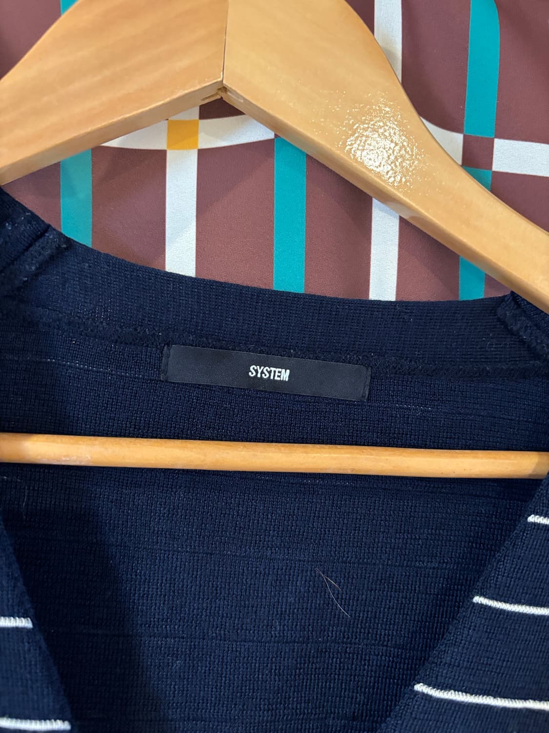 SYSTEM 스트라이프 집업 가디건 상품이미지3