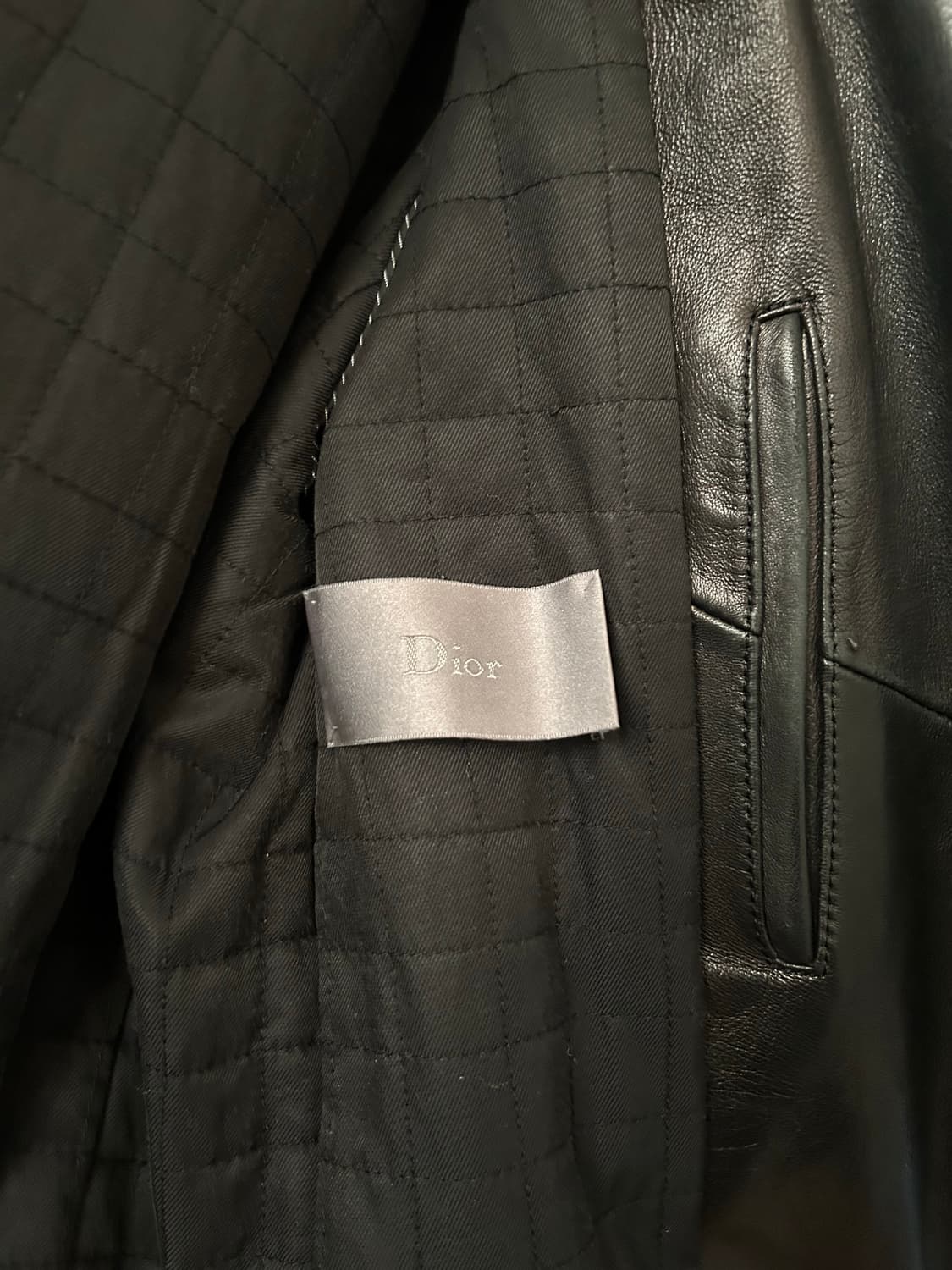 디올옴므 DIOR 클래식 라이더 가죽자켓 48 양가죽 상품이미지3