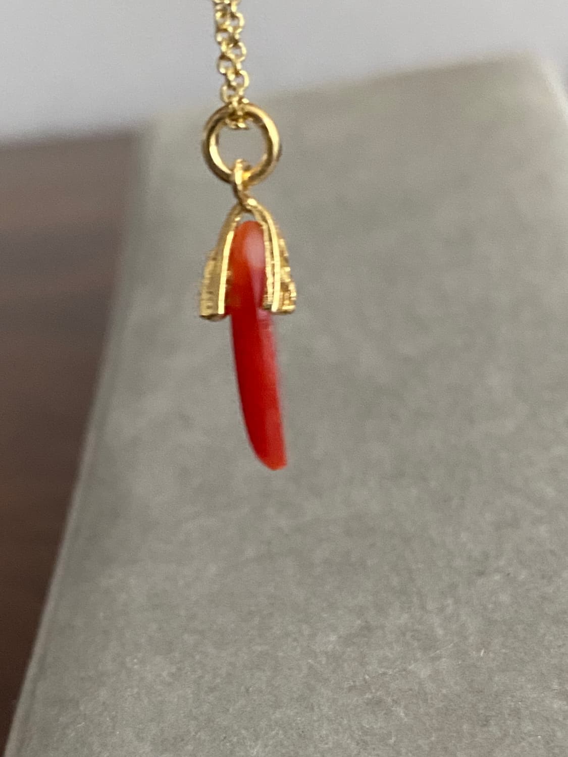 천연 산호 펜던트 실버 목걸이(925) 상품이미지7