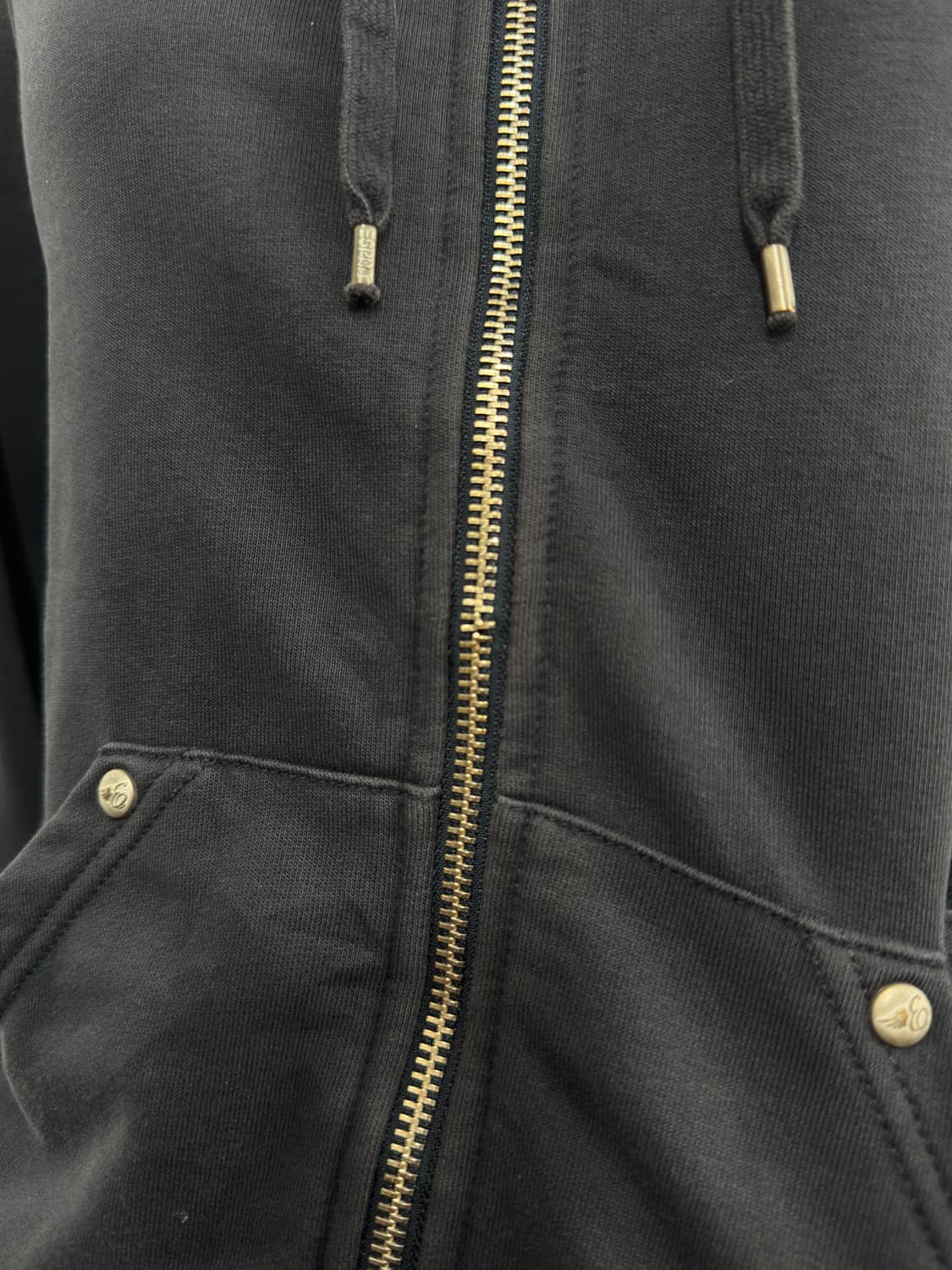 denim detail hood zipup 상품이미지5