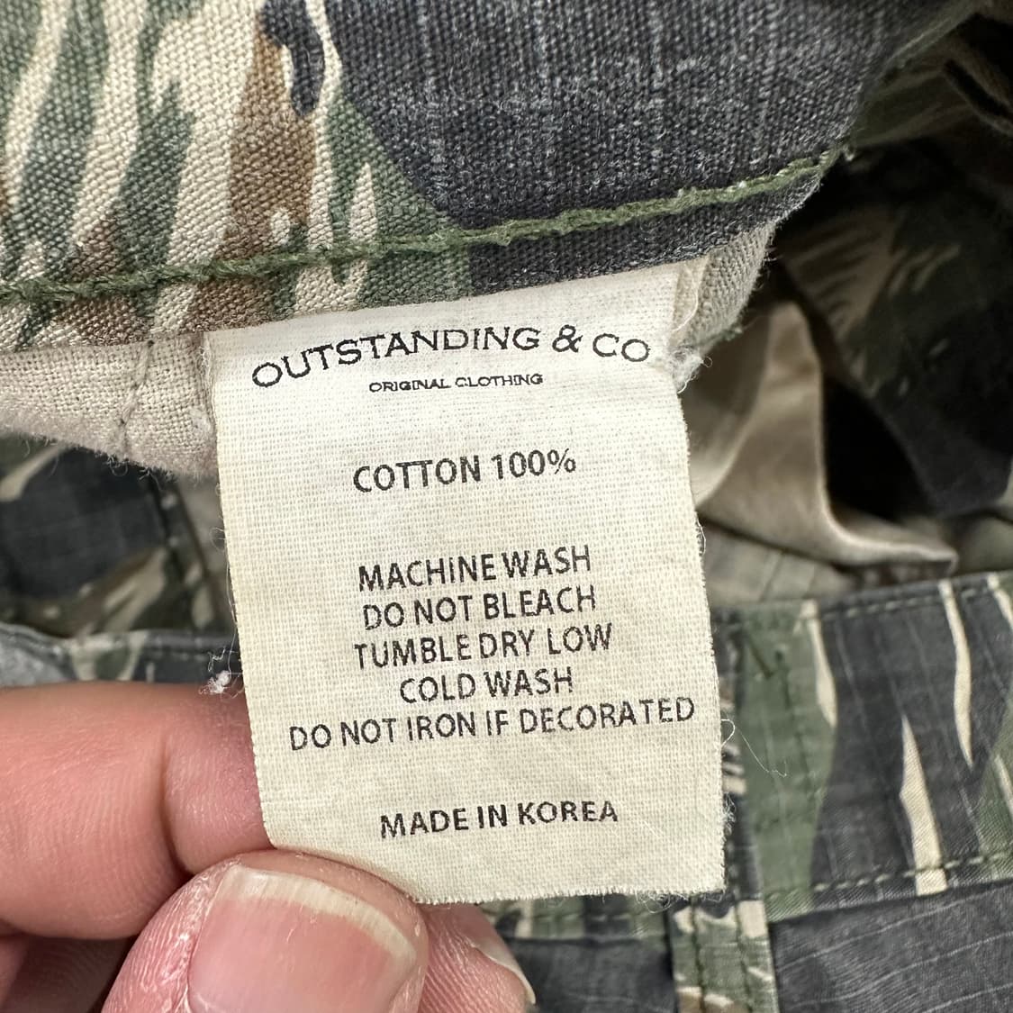 아웃스탠딩 카모 팬츠 상품이미지4