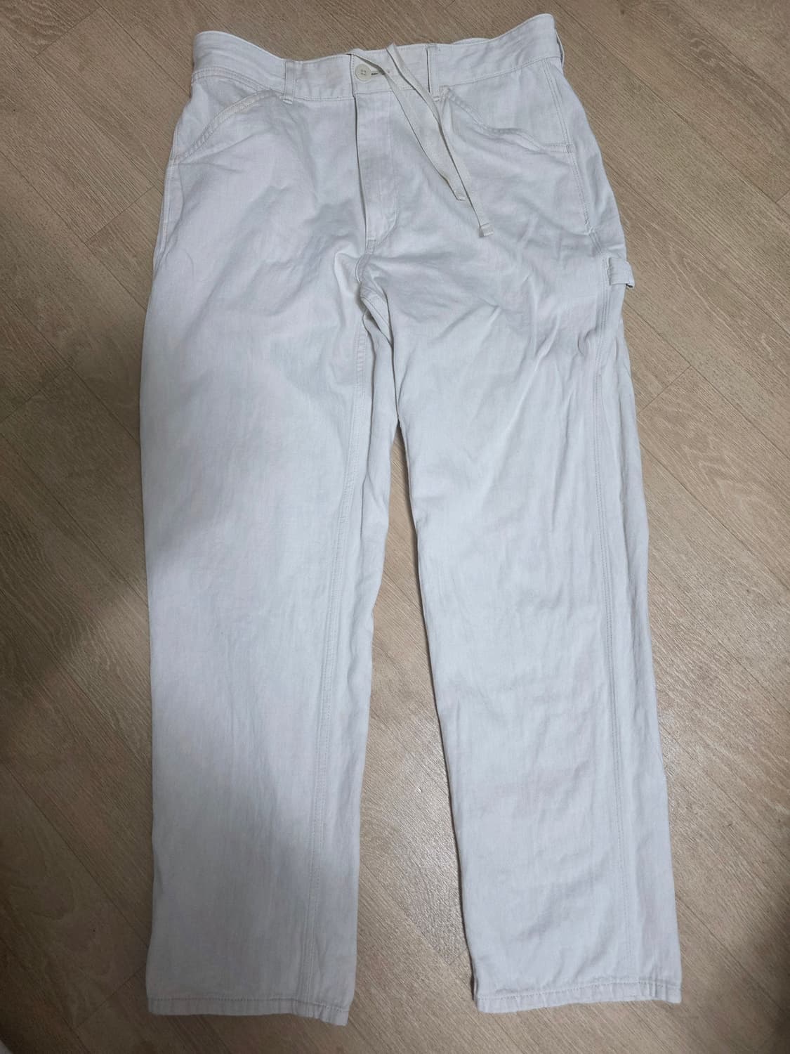 유니클로 카펜터 데님 팬츠 크림진 M 상품이미지1