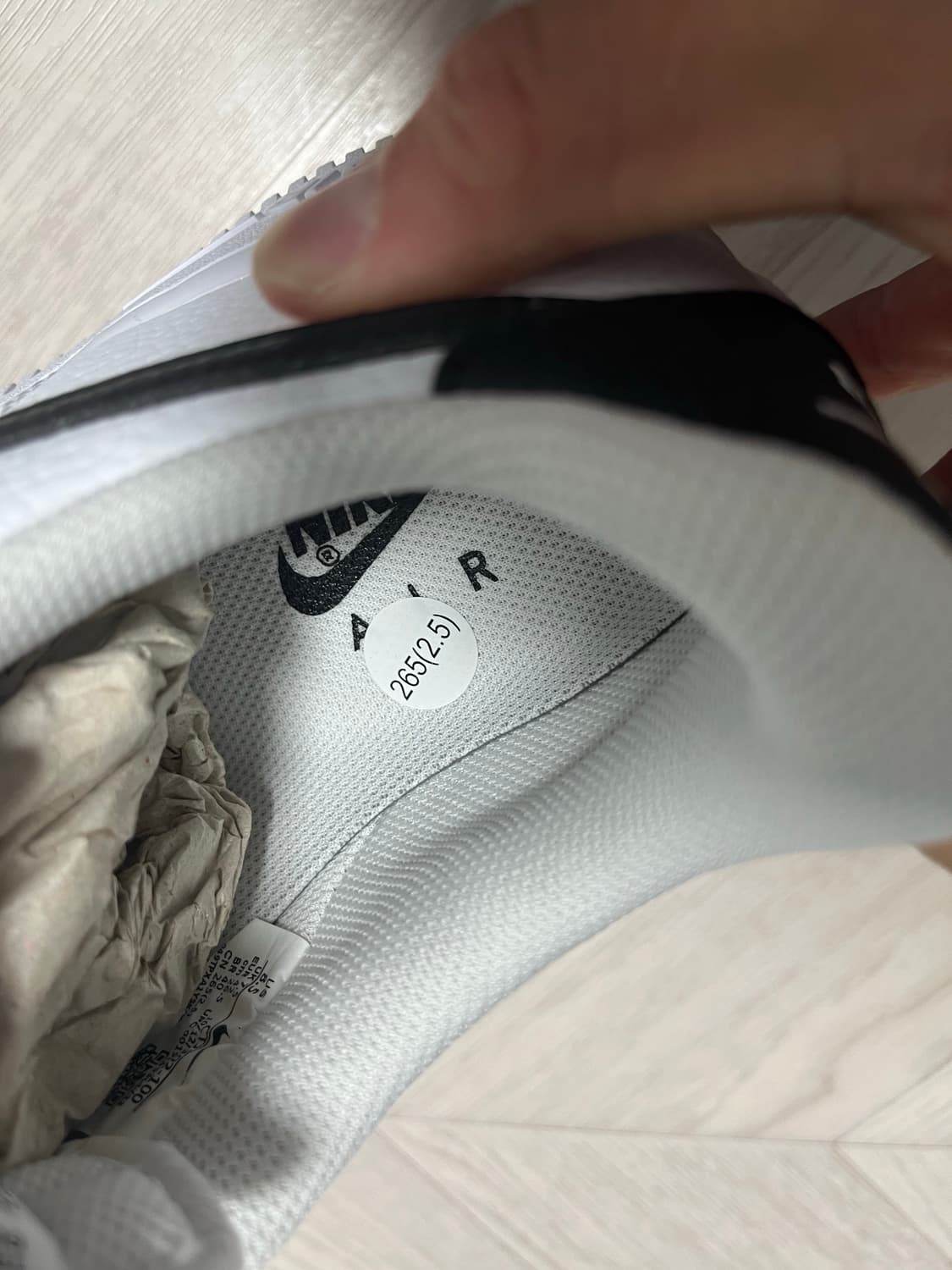 나이키 에어포스 1 화이트블랙 265(새상품) 상품이미지7