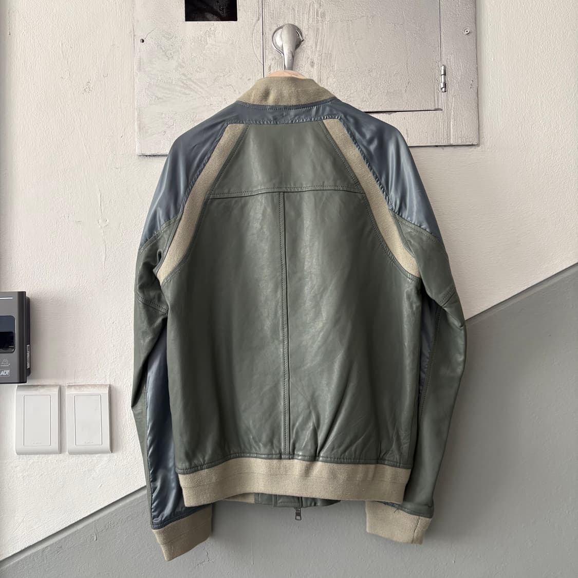 알마니 익스체인지 양가죽 나일론 콤보 투웨이 자켓 상품이미지8