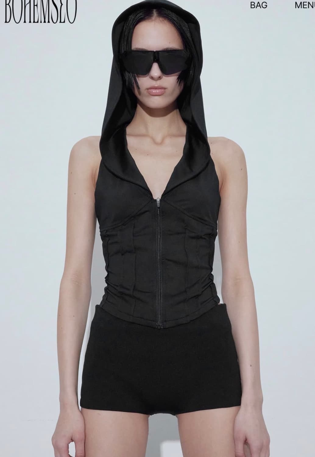 보헤미안서울 스포티 후디드 베스트 SPORTY HOODED VEST 상품이미지1