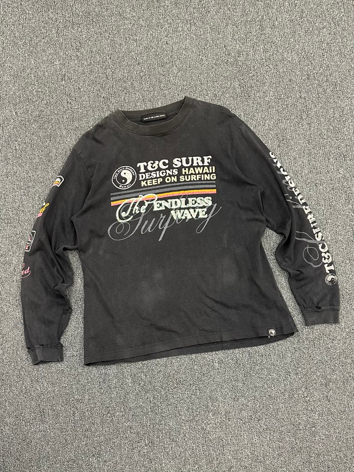 M)T&C SURF vintage 프린팅 롱슬리브 상품이미지1