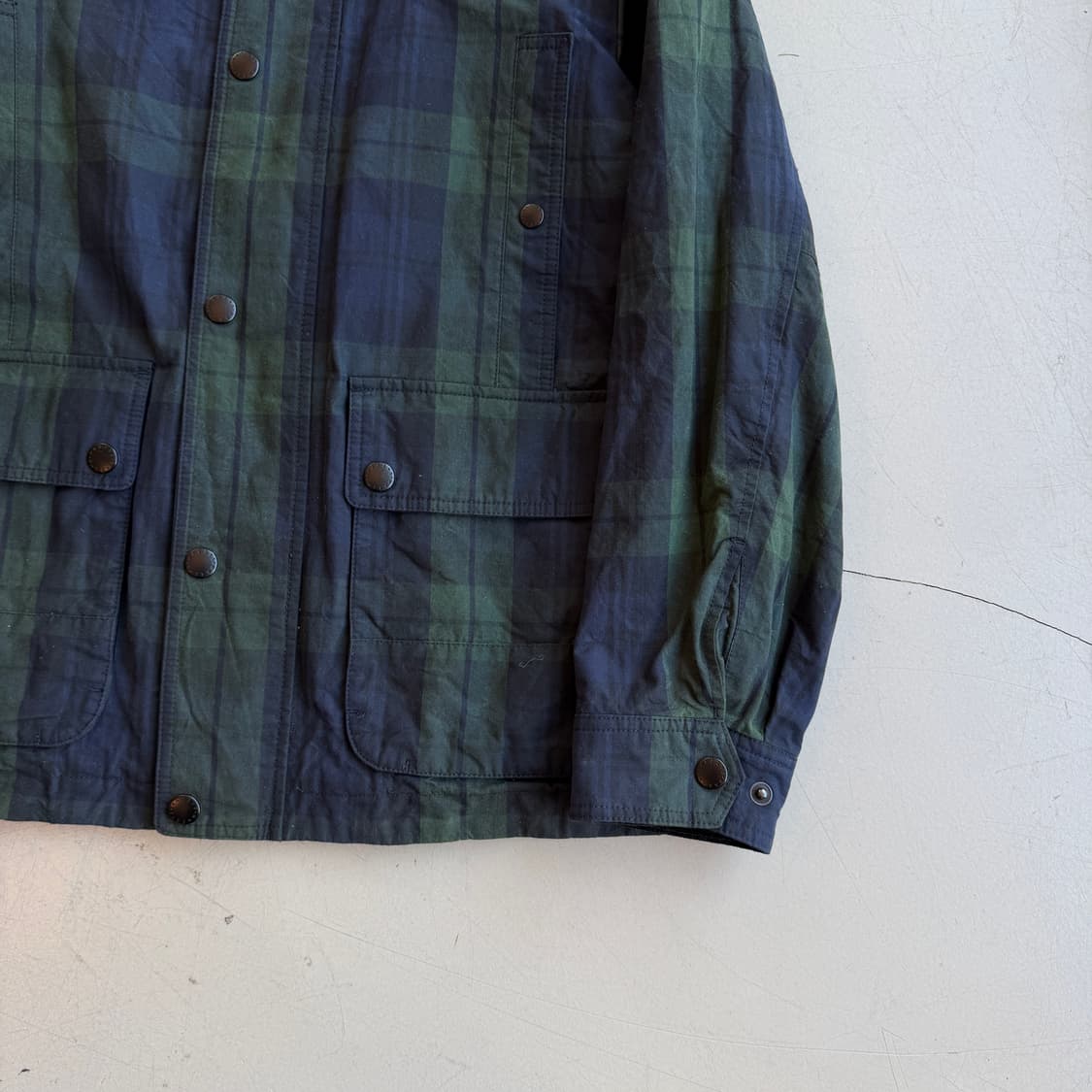 헤지스 블랙와치 왁스 필드 자켓 상품이미지3