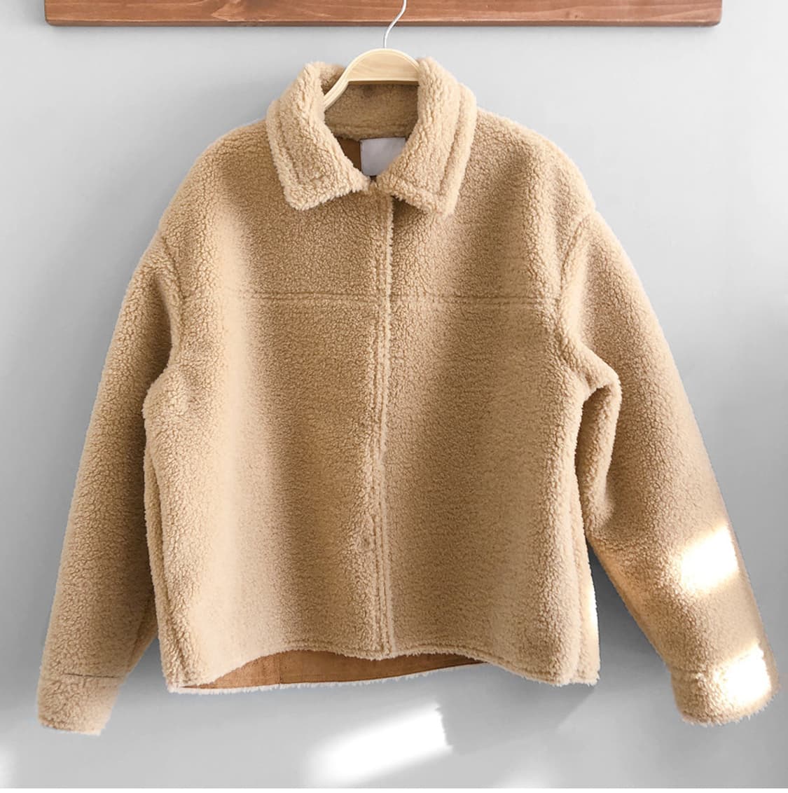 드온도 양털 시어링 베이지 카라 코트(새제품) 상품이미지1