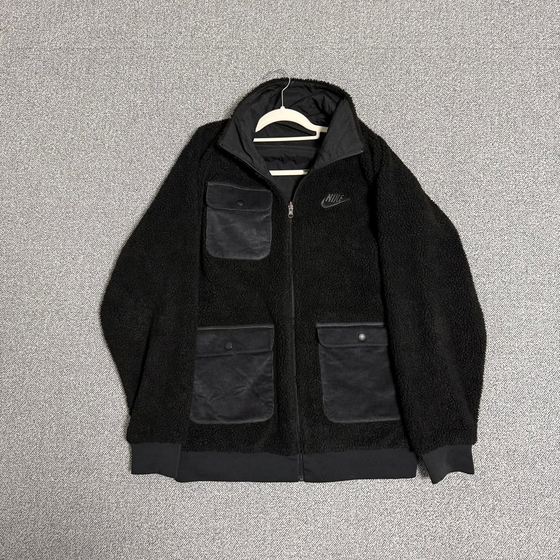 나이키 리버시블 양면 털 후리스 블랙 2XL 상품이미지1