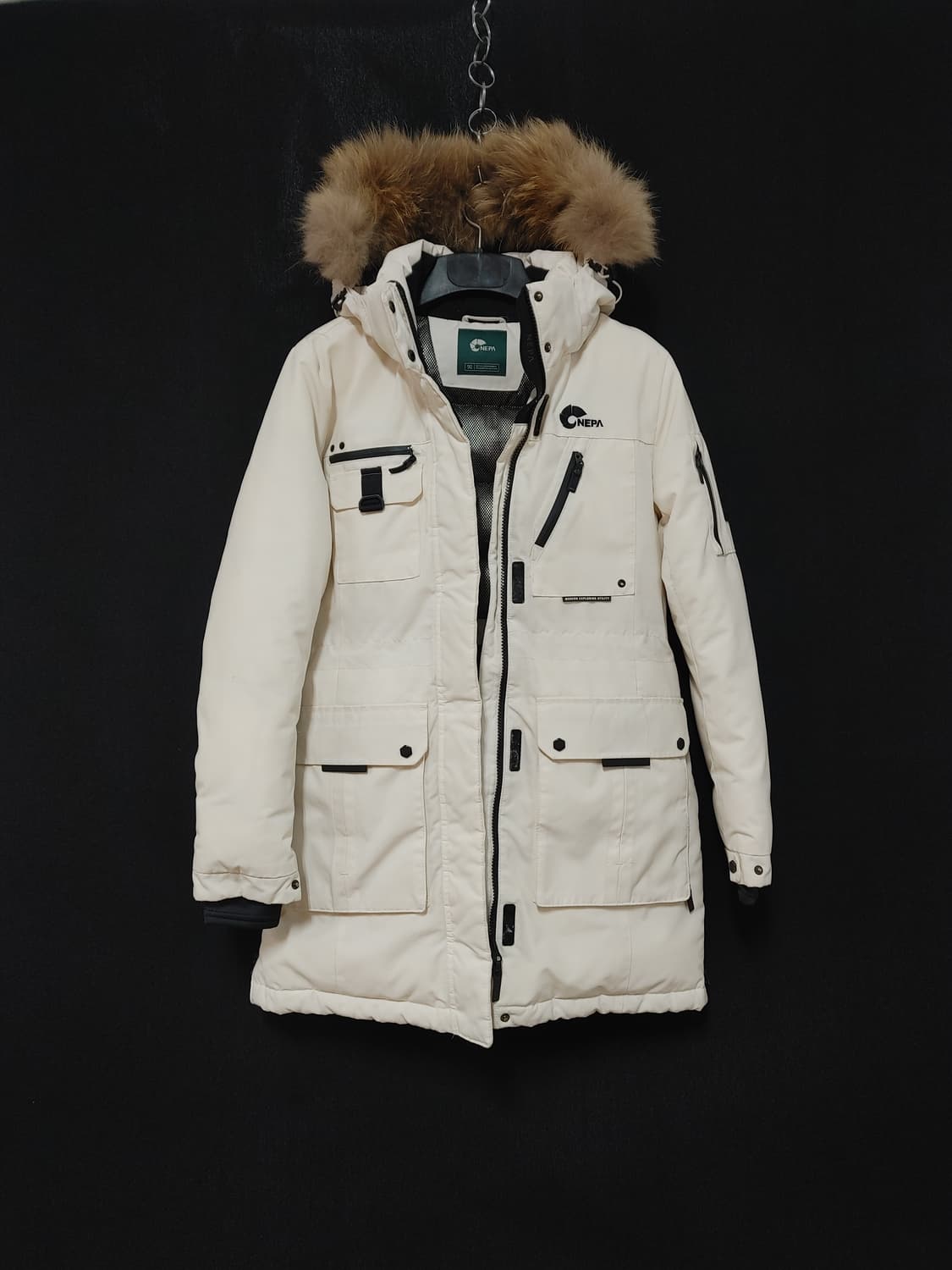 NEPA 네파 거위털 라쿤털후드패딩 상품이미지1