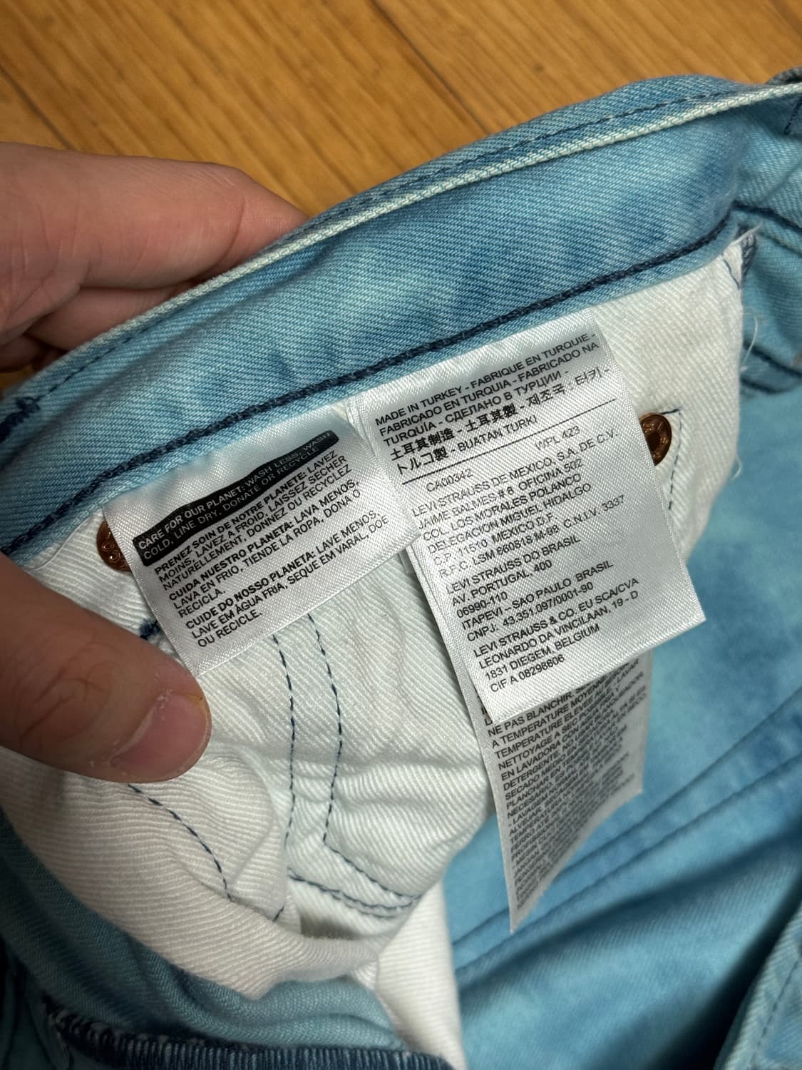 [34]리바이스 501 락스물 커스텀 팝니다 상품이미지5