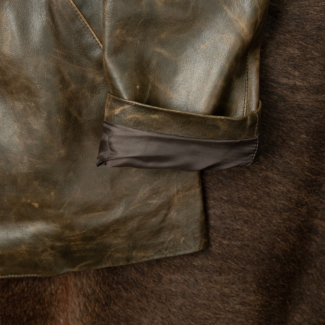 [100] 70s MITICI ANNI 60 이태리 메이드 레더하프코트  상품이미지5