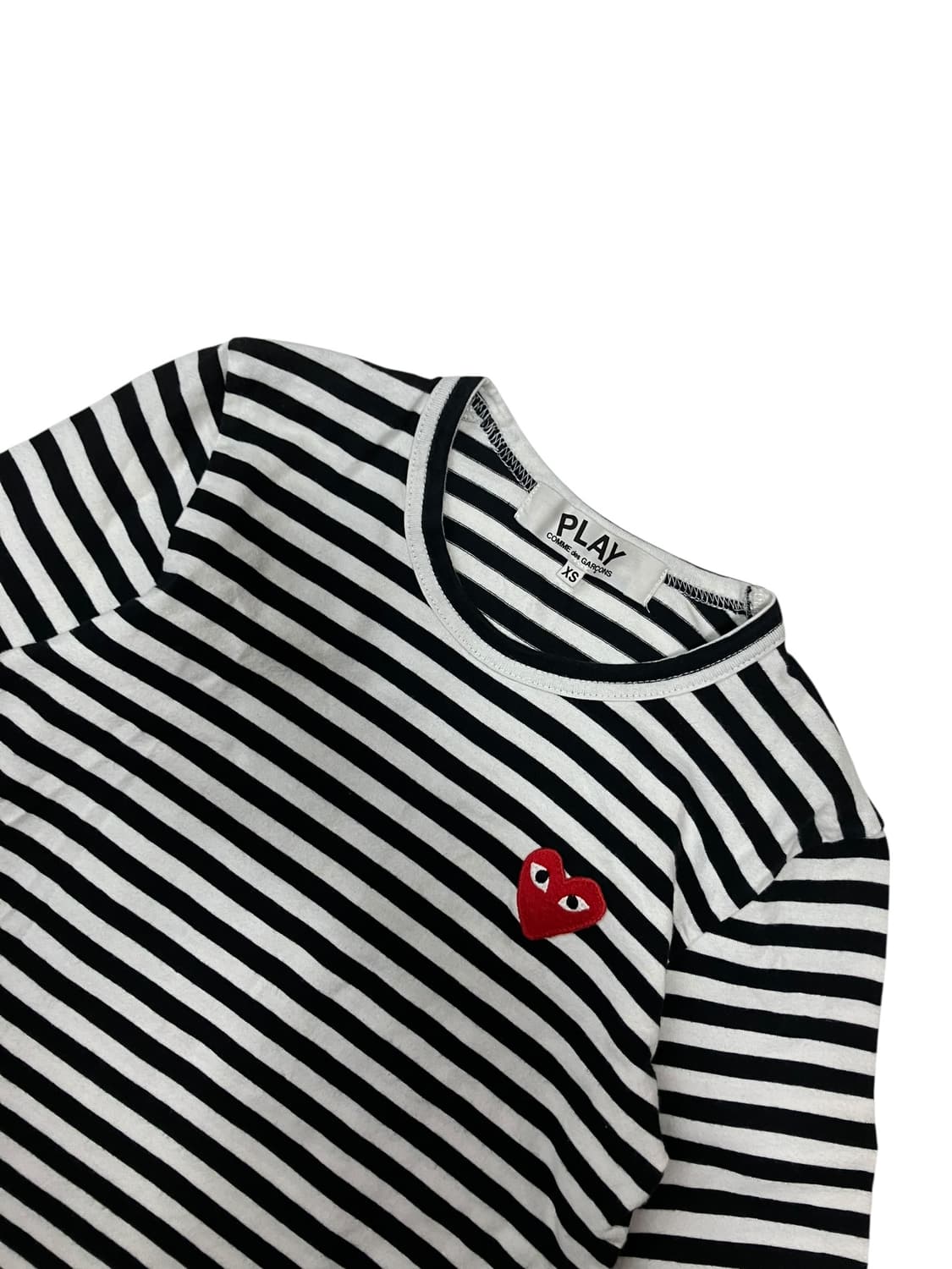꼼데가르송 스트라이프 긴팡 티셔츠 XS 상품이미지2