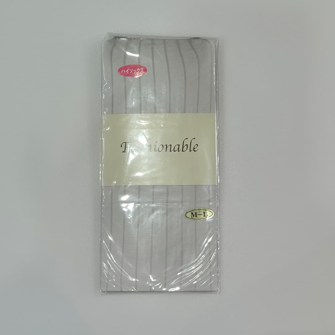 라이트그레이 스트라이프 시어 하이삭스 스타킹  상품이미지3