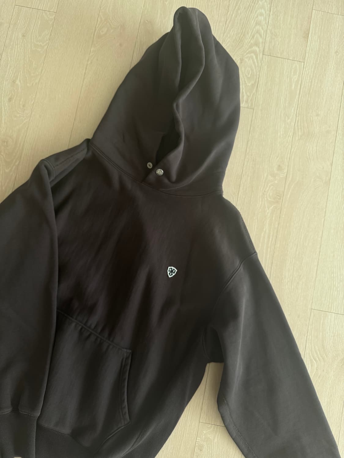 헤리티지플로스 후드티 브라운 S사이즈 221 reverse hoodie  상품이미지2